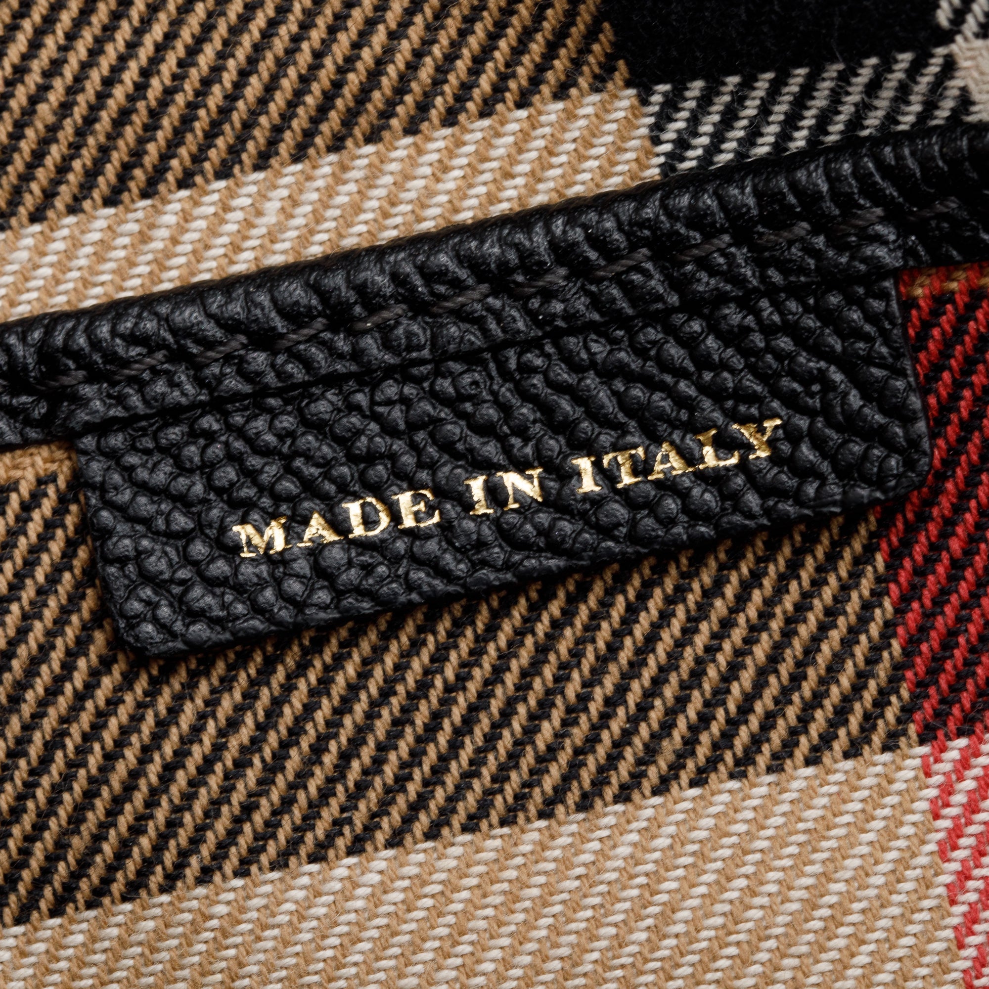 Burberry Black Grained Calfskin Leather Medium Buckle Tote Bag w/ Strap & Box