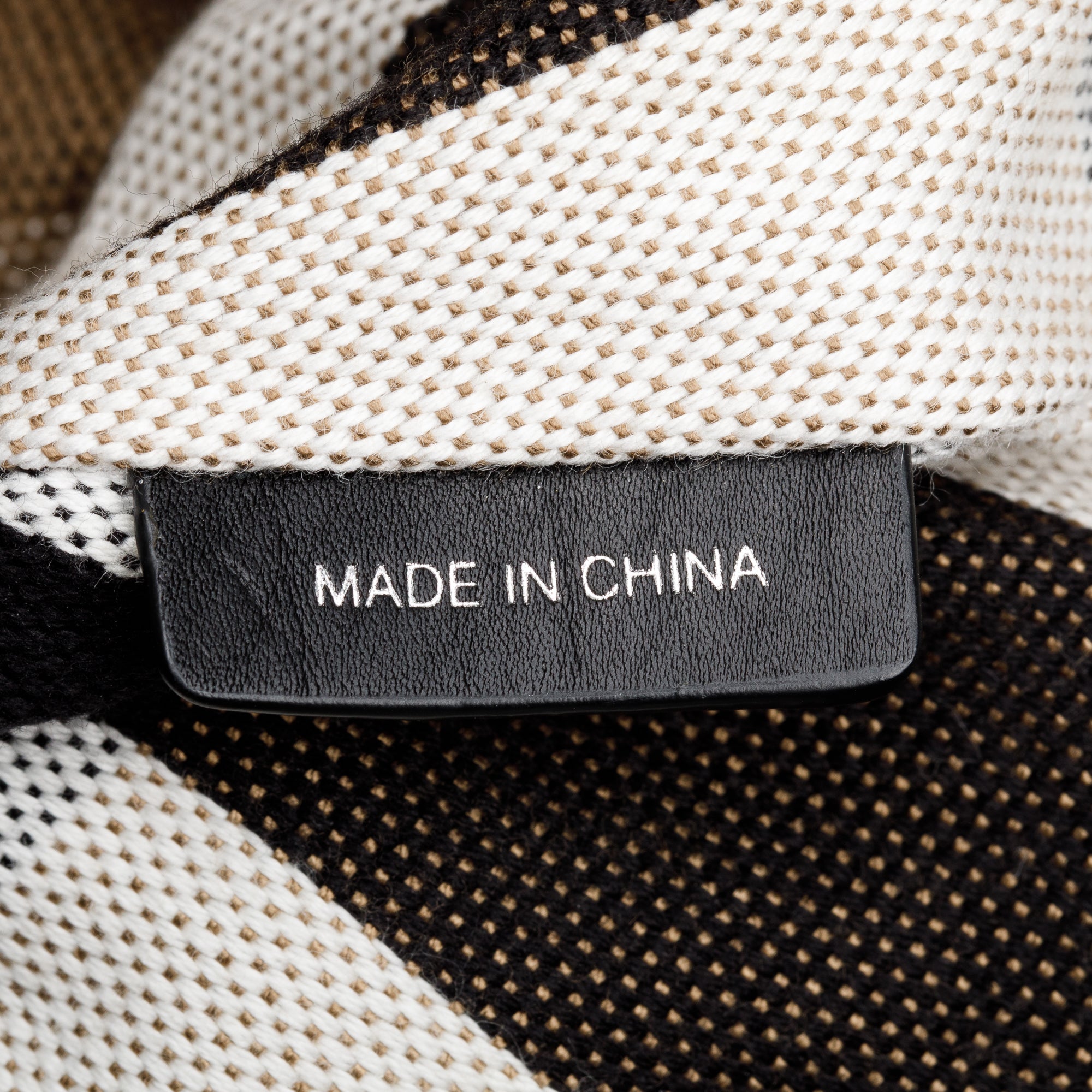 Burberry Black Leather & House Check Small Maidstone Tote