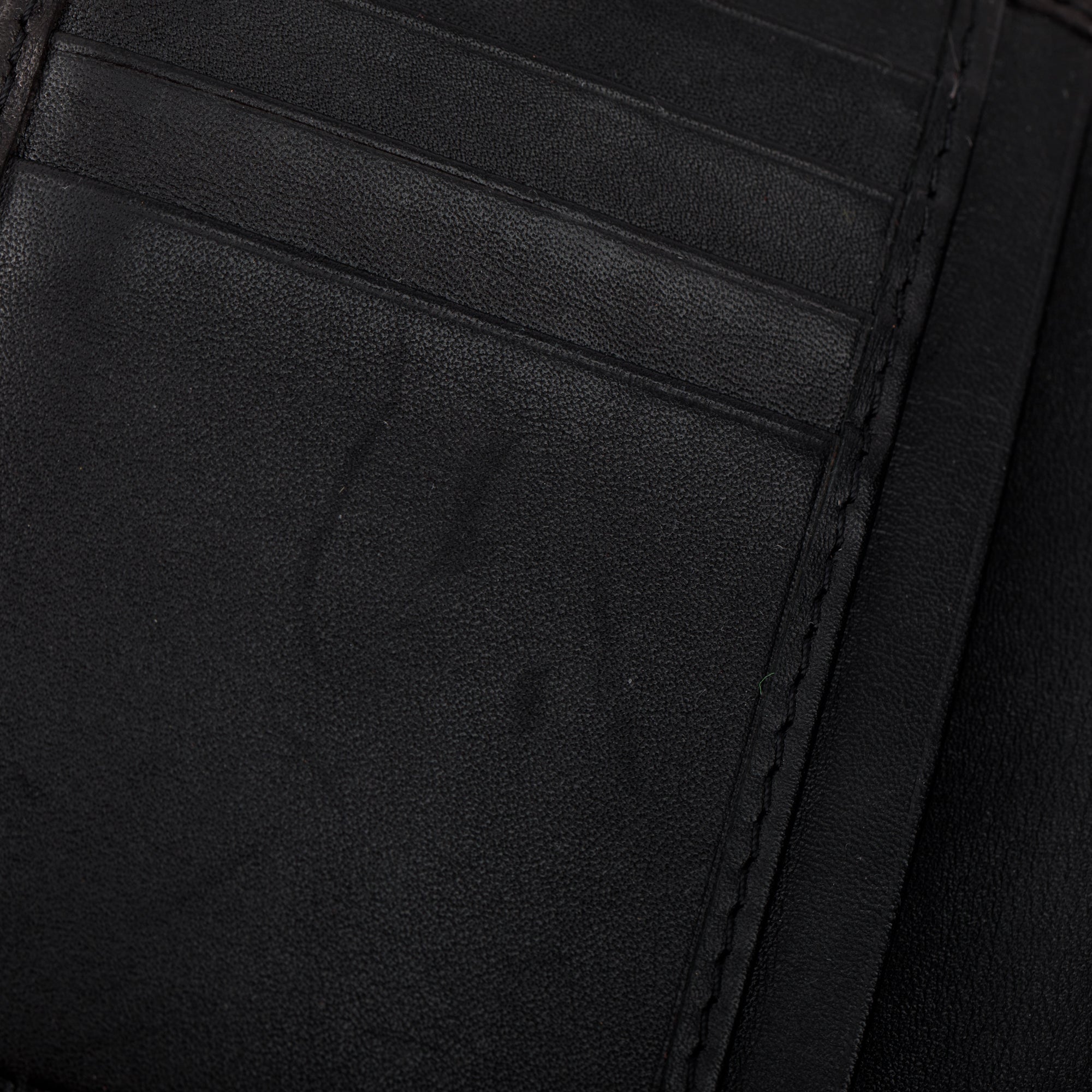 Burberry Black Leather Trimmed Beat Check Bifold Wallet