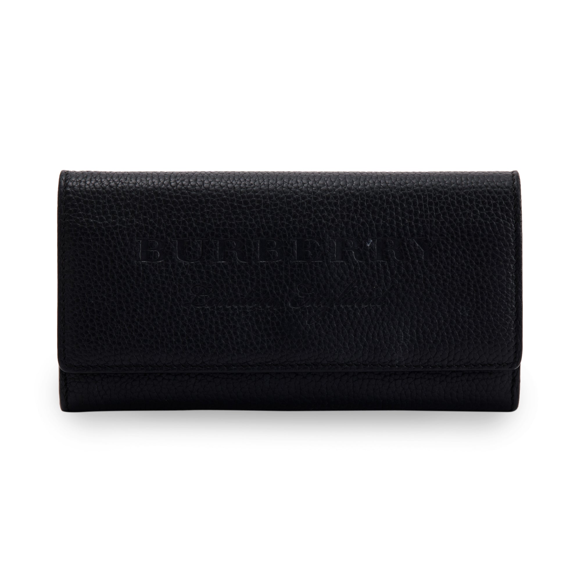 Burberry Black Leather Wallet on Chain