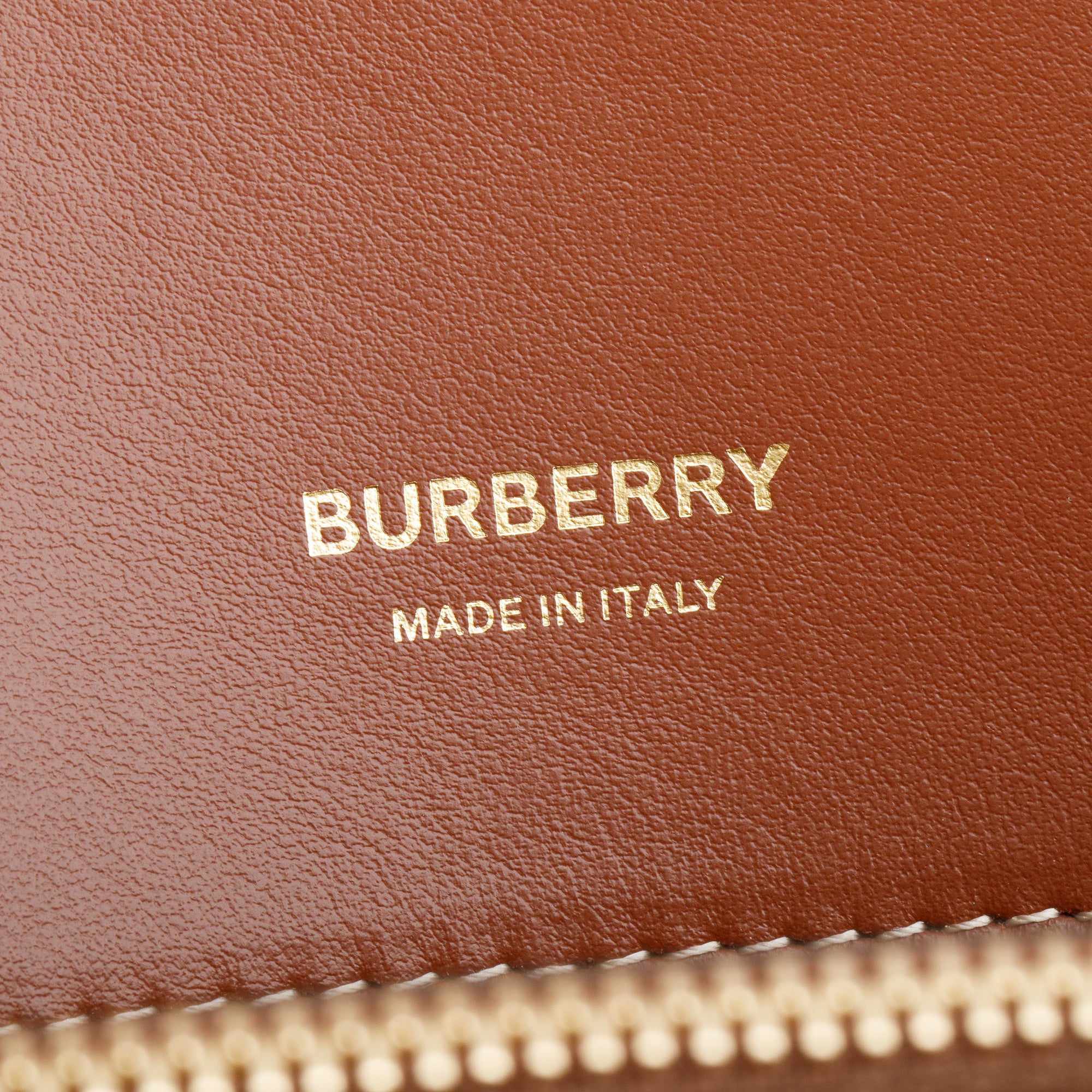 Burberry Black/Brown Calfskin Leather Vintage Check Trim Medium Two Handle Title Tote w/ Strap