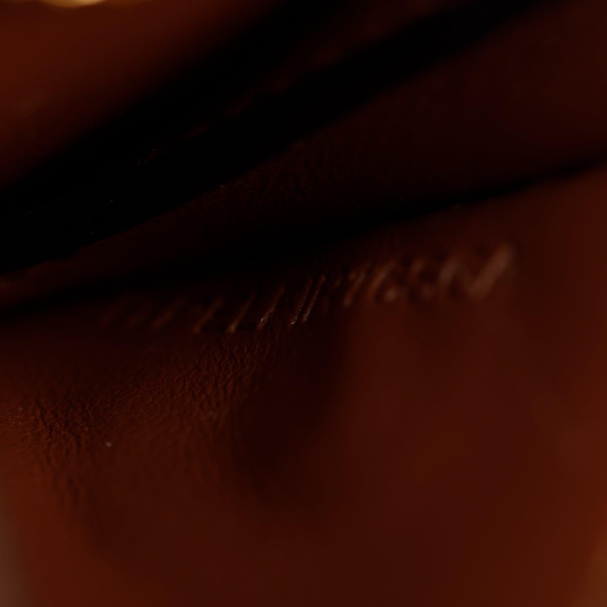 Burberry Black/White Monkey Print Leather Card Case On Chain w/ Box