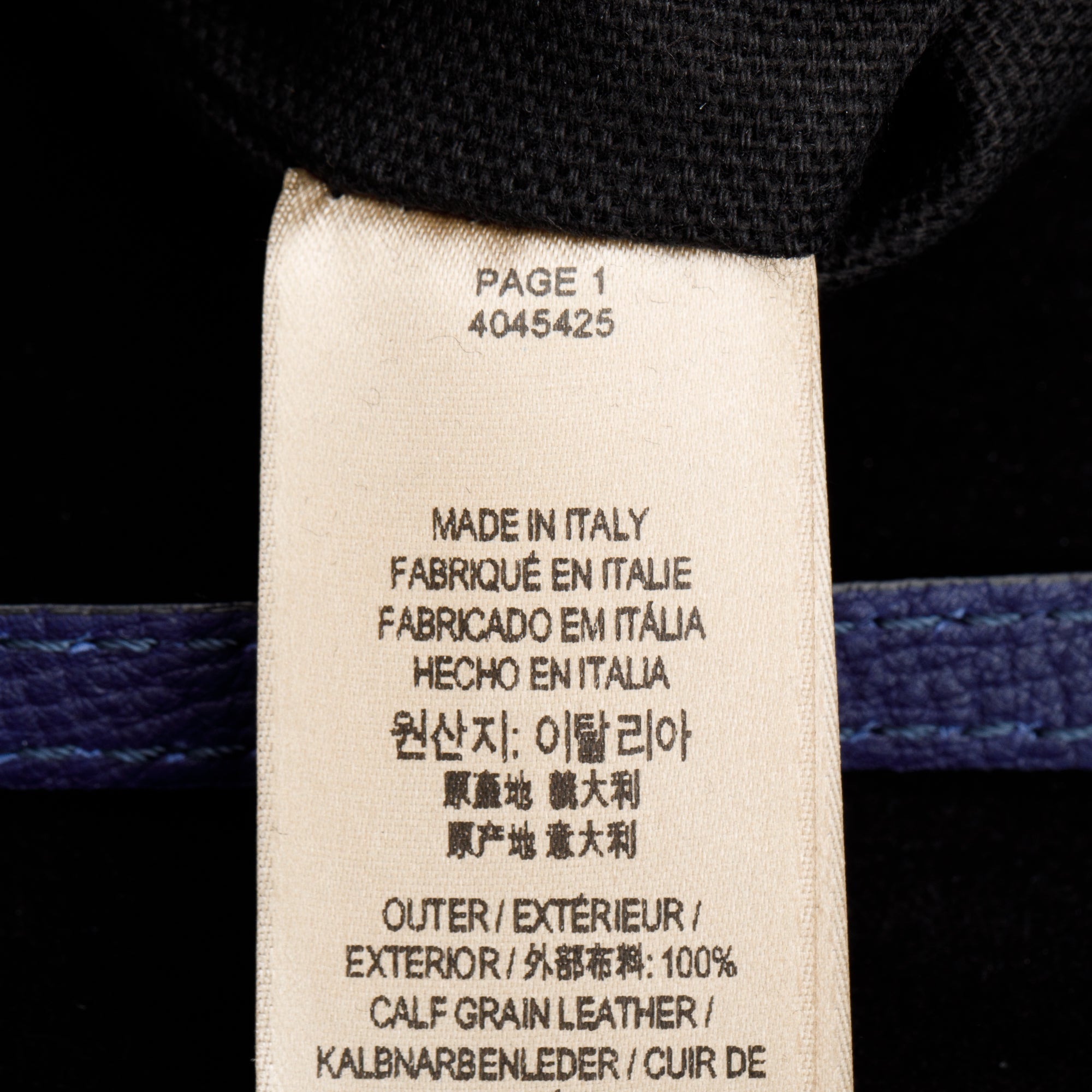 Burberry Blue Calfskin House Check Macken Crossbody Bag