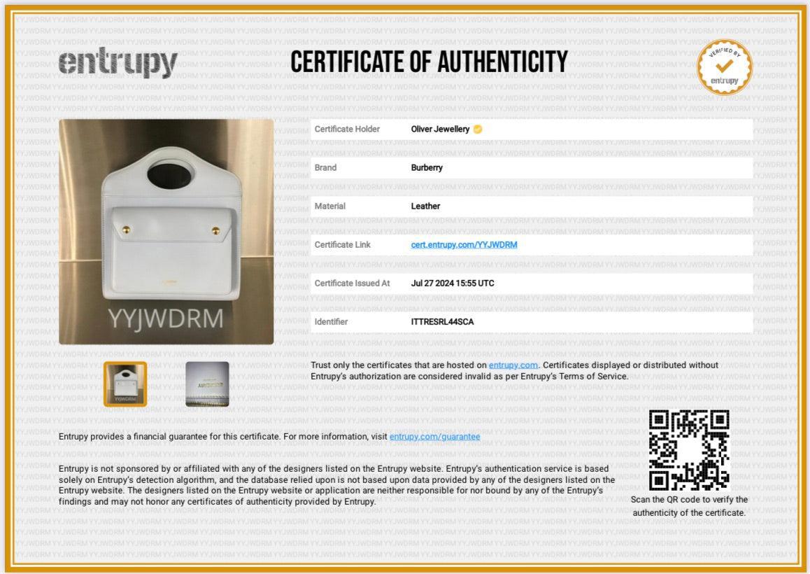 Burberry Blue Calfskin Leather Mini Pocket Bag w/ Strap & Box