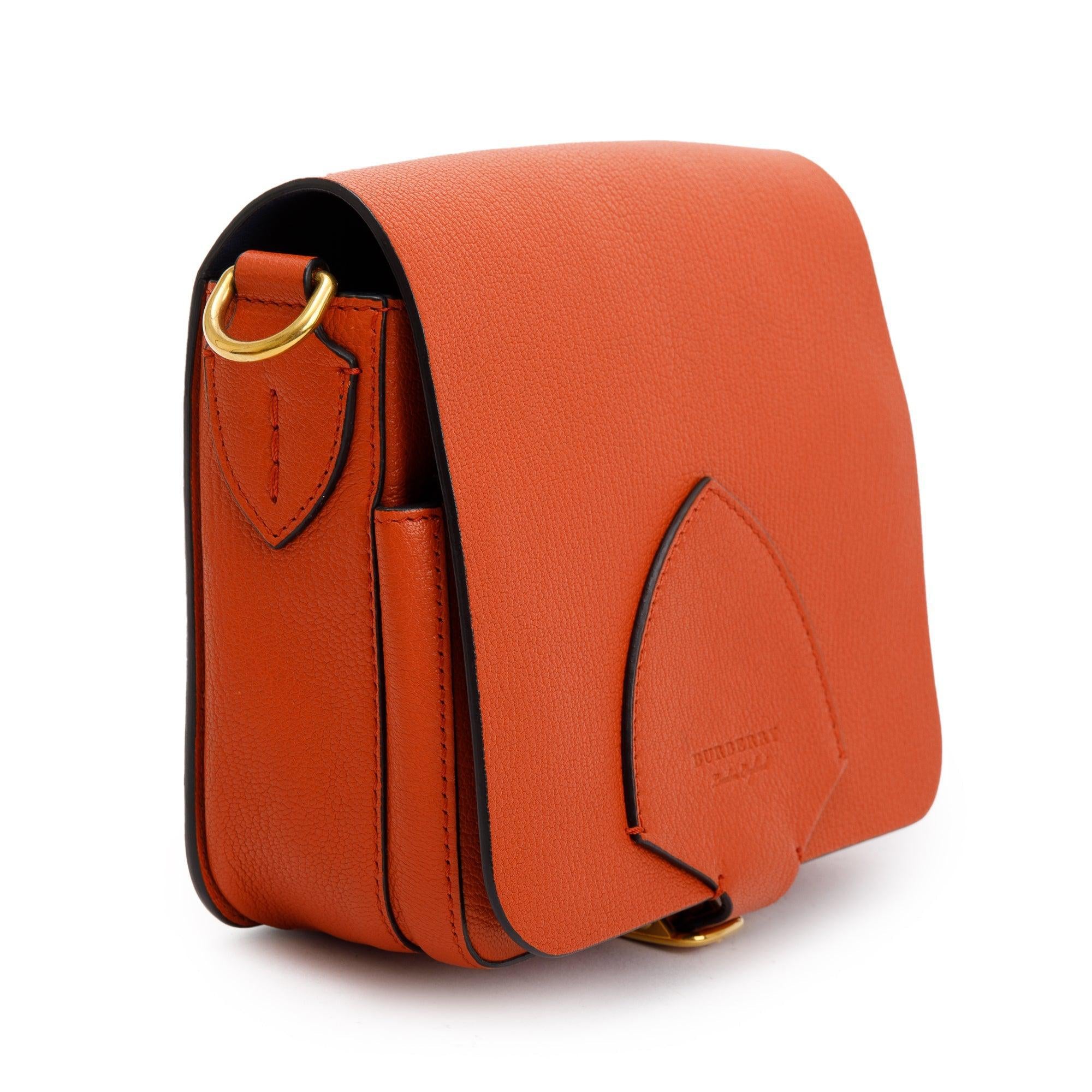 Burberry Brown Leather Bridle Square Satchel