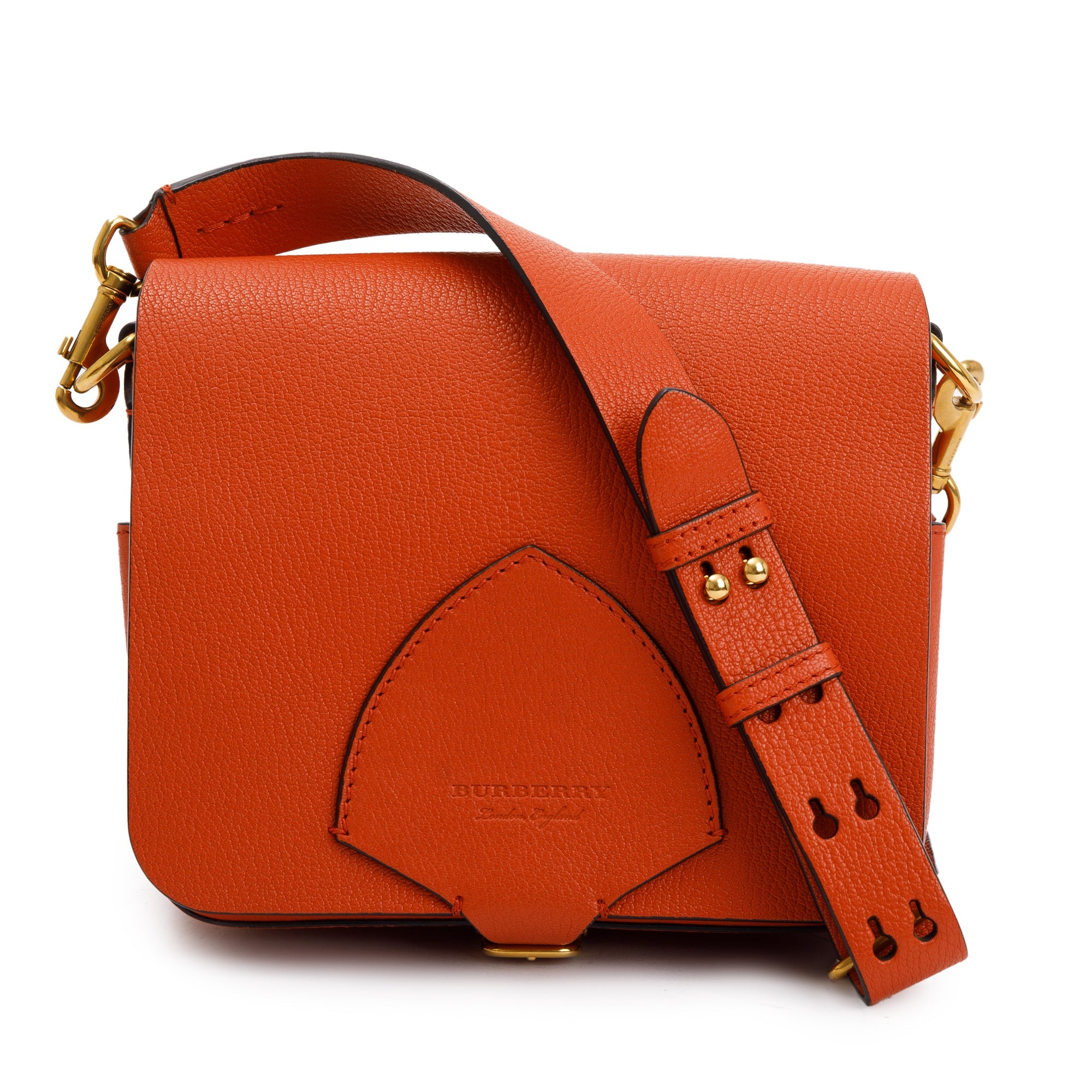 Burberry Brown Leather Bridle Square Satchel