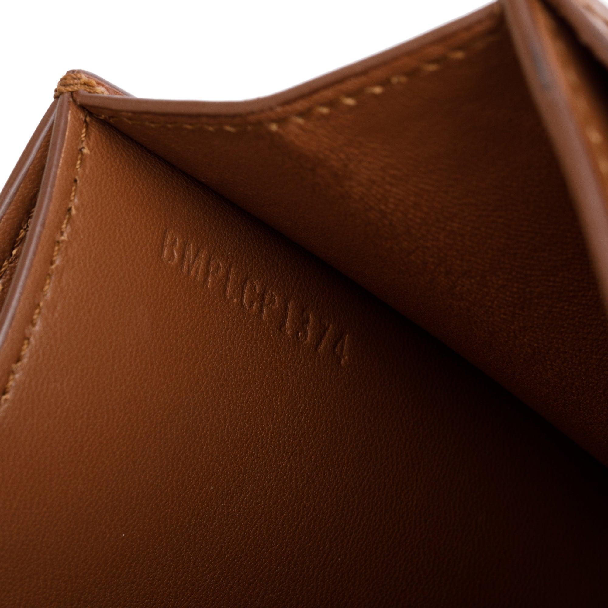 Burberry Brown Smooth Calfskin Leather Medium TB Shoulder Bag