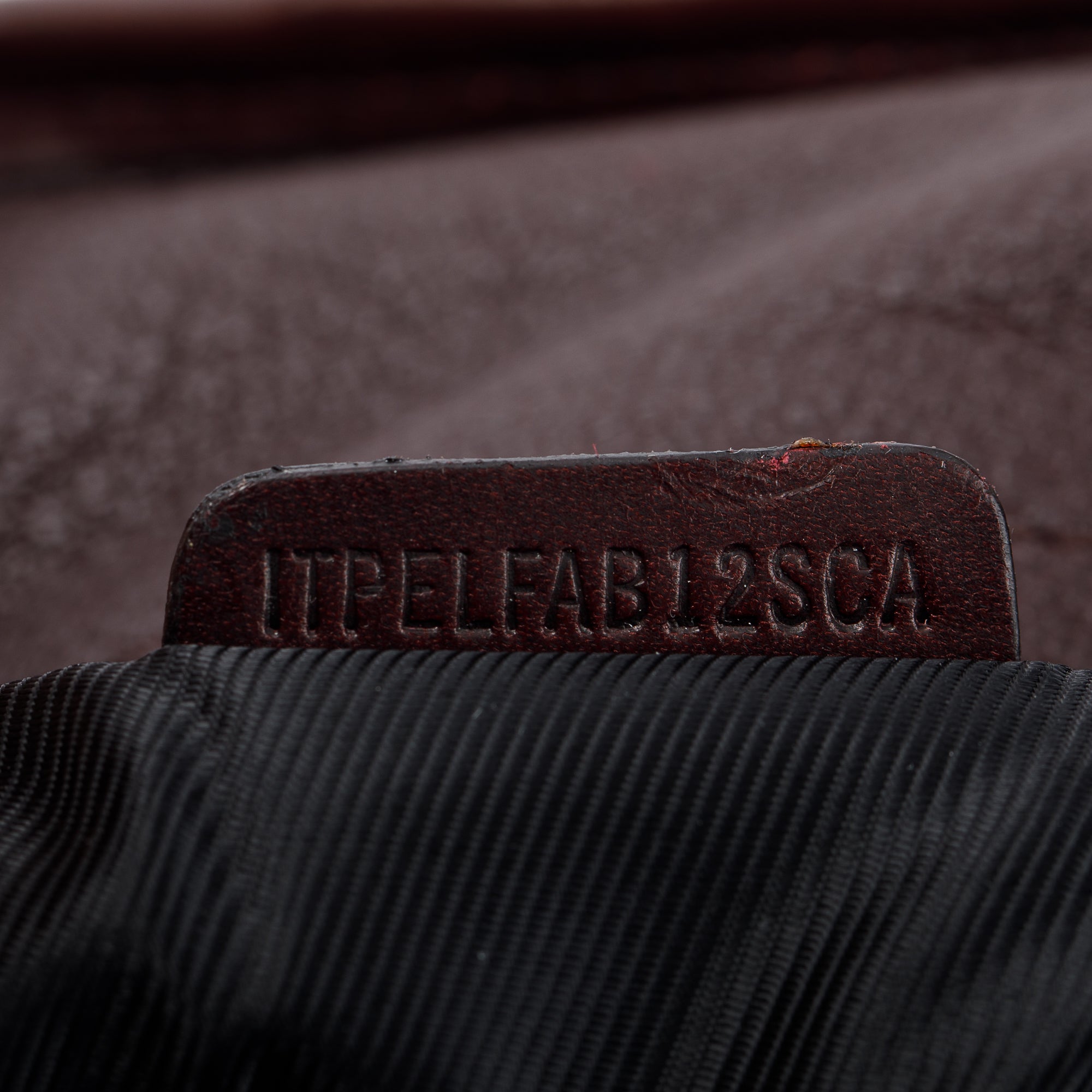 Burberry Burgundy Calfskin Leather Cartridge Pleated Lowry Tote w/ Strap