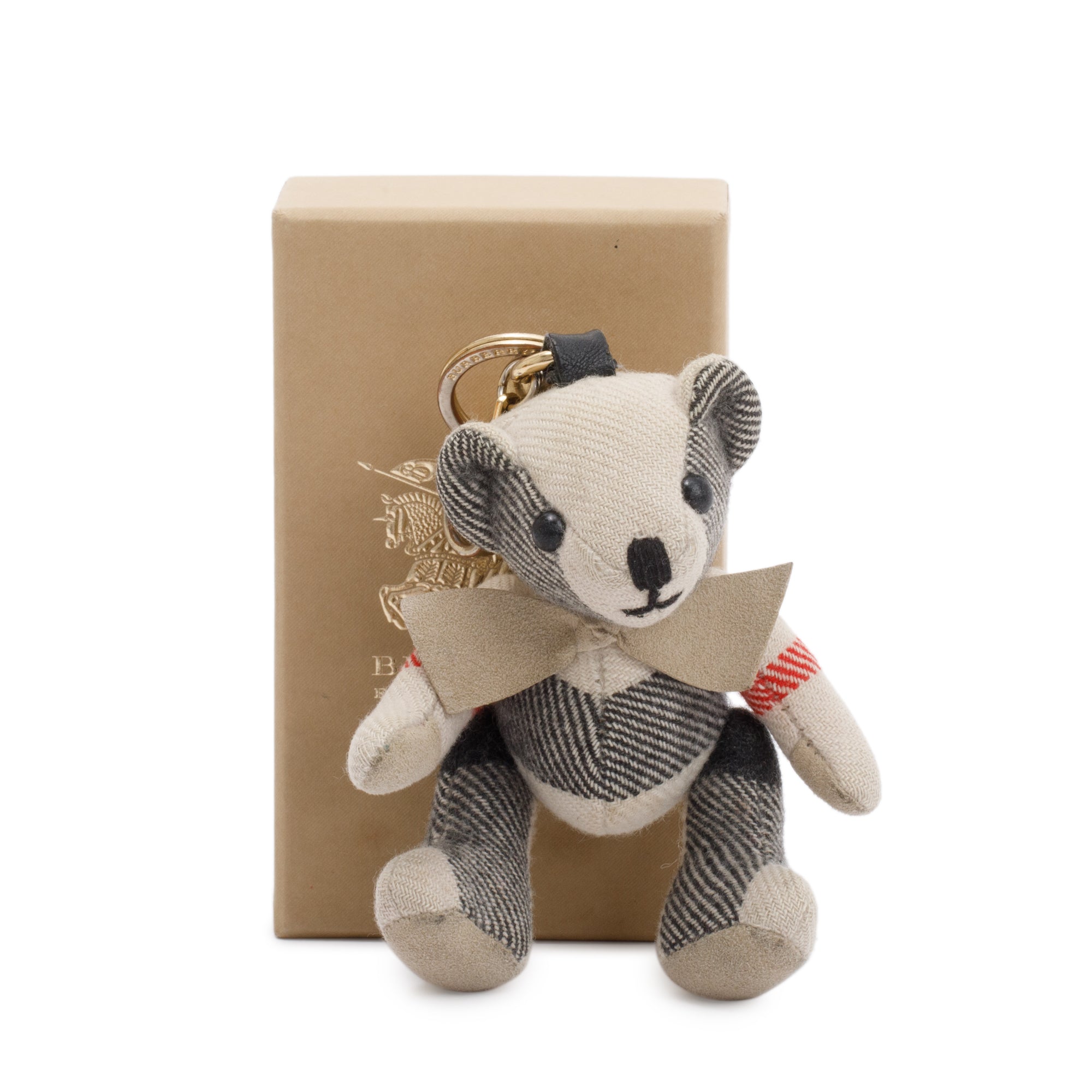 Burberry Cashmere Thomas Bear Keychain w/ Box