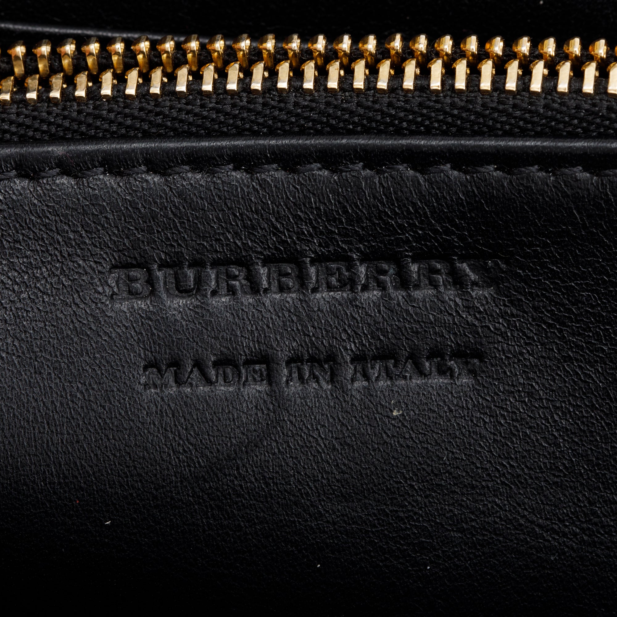 Burberry Check Canvas Black Leather Trim Derby Continental Zip Wallet