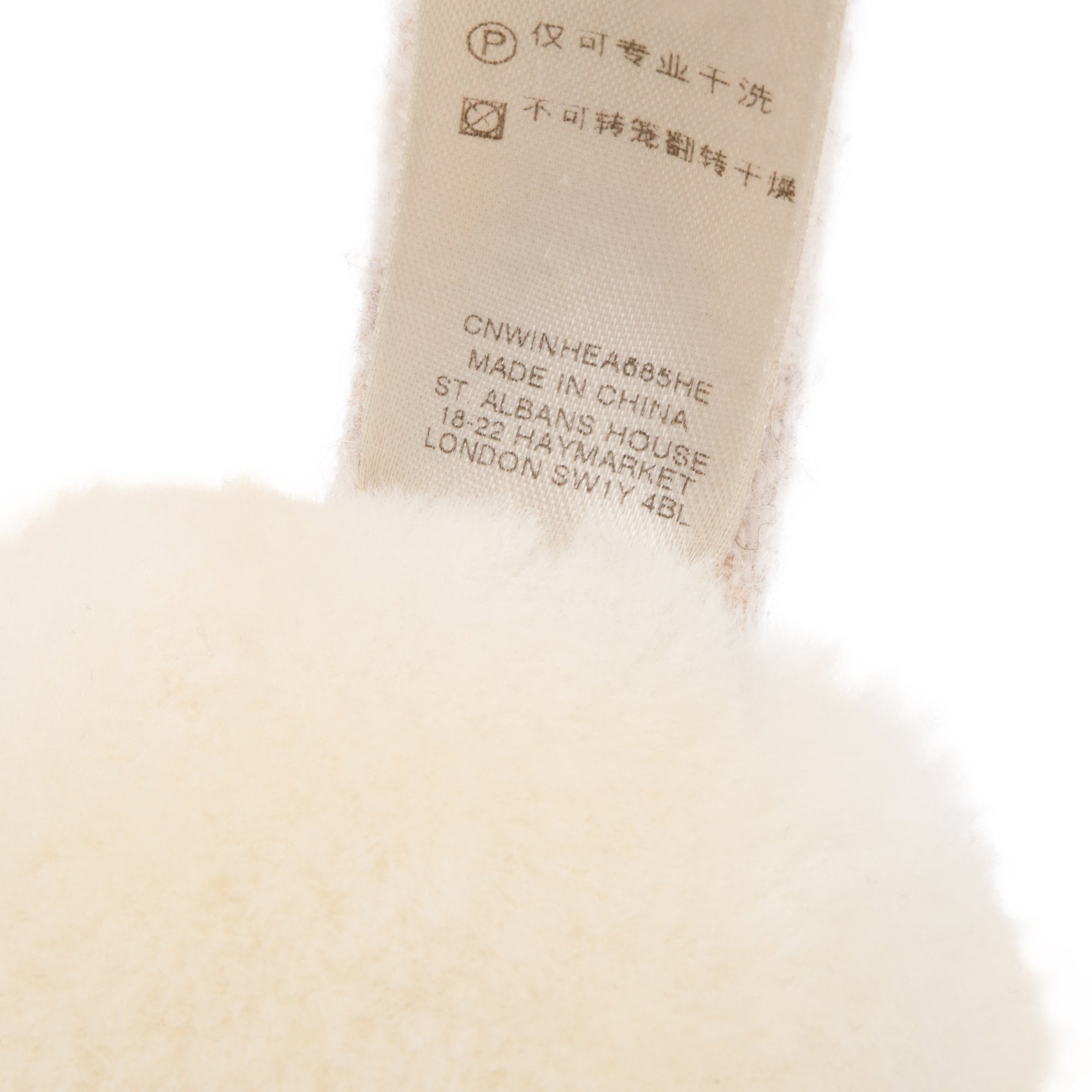 Burberry Creme/Pink Cashmere Nova Check Earmuffs