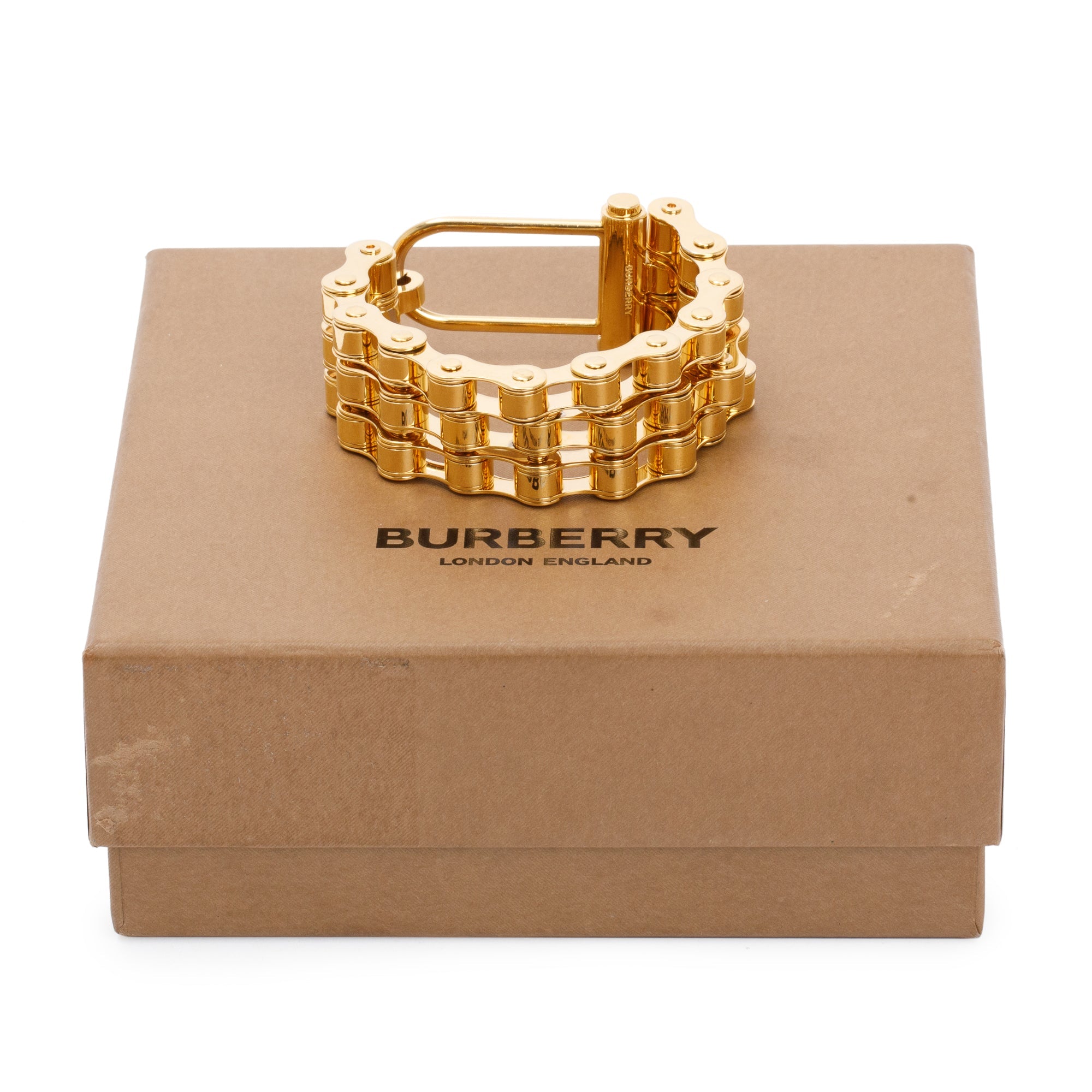 Pre-Owned Burberry Bangle Gold Clear Stone 80326341 M GP Rhinestone BURBERRY  Crystal Detail Bracelet Nut Motif Jewelry Cuffs Ladies (Good) - Walmart.com