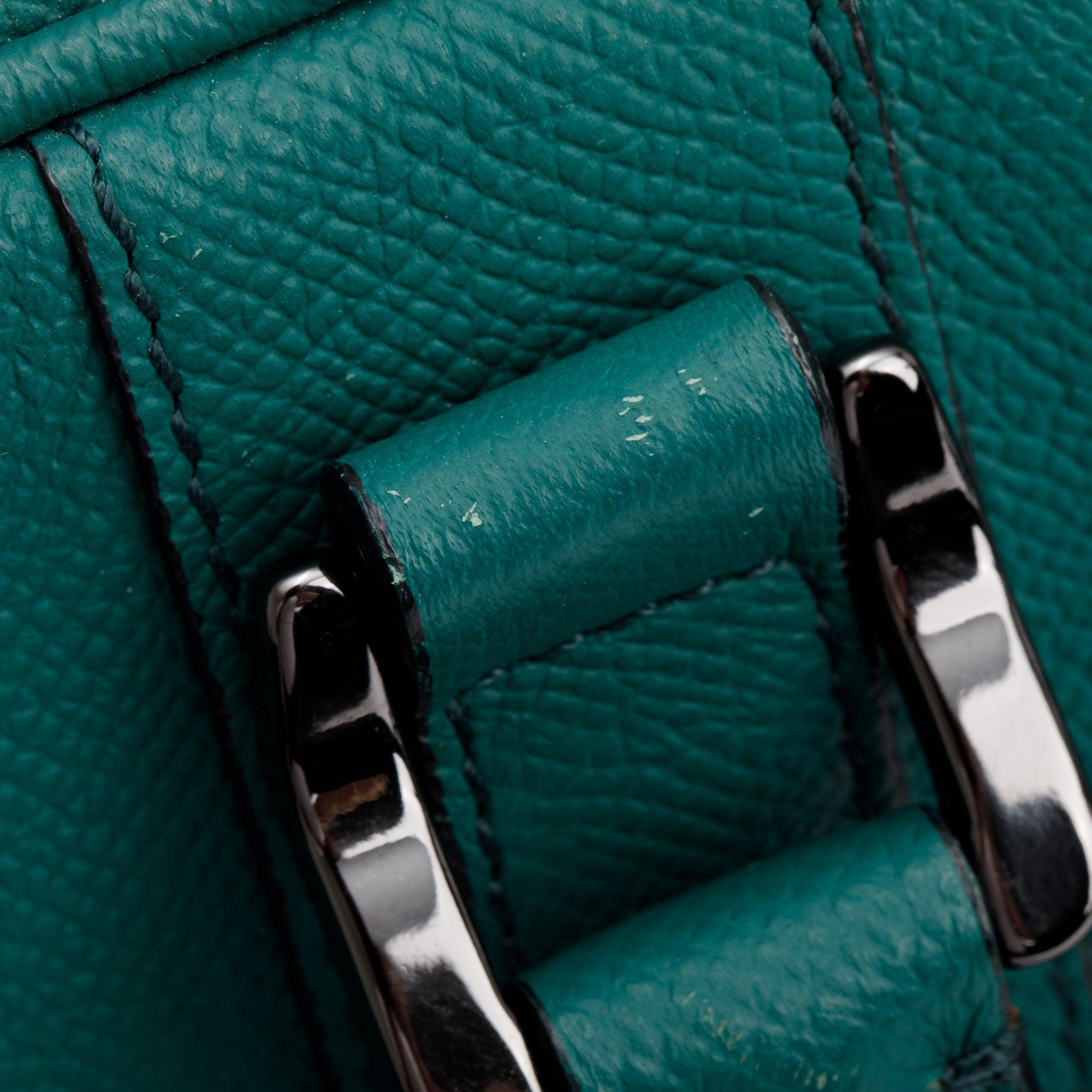 Burberry Green Newburg Leather Briefcase