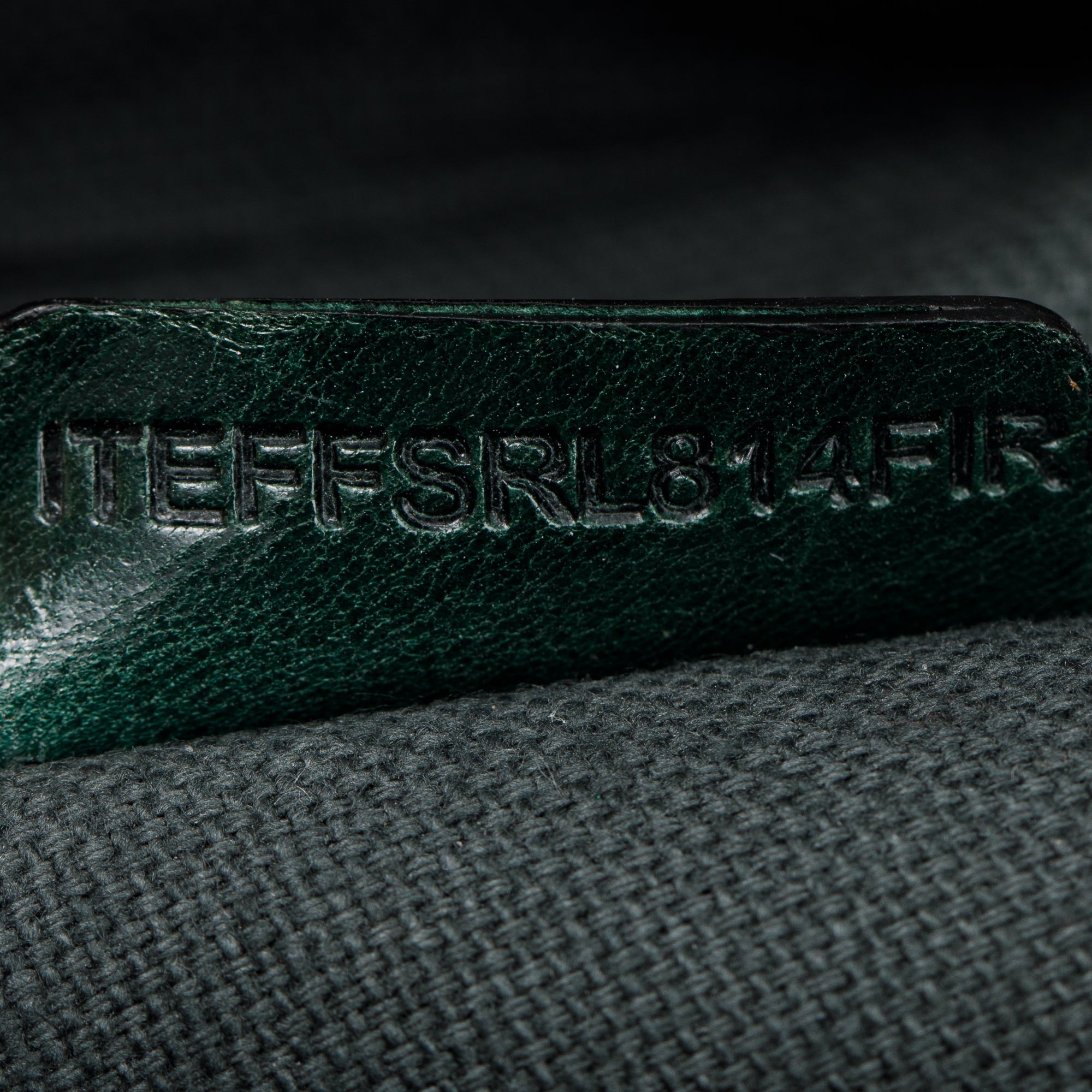 Burberry Green Pleated Stitched Leather Rosaville Bowling Bag