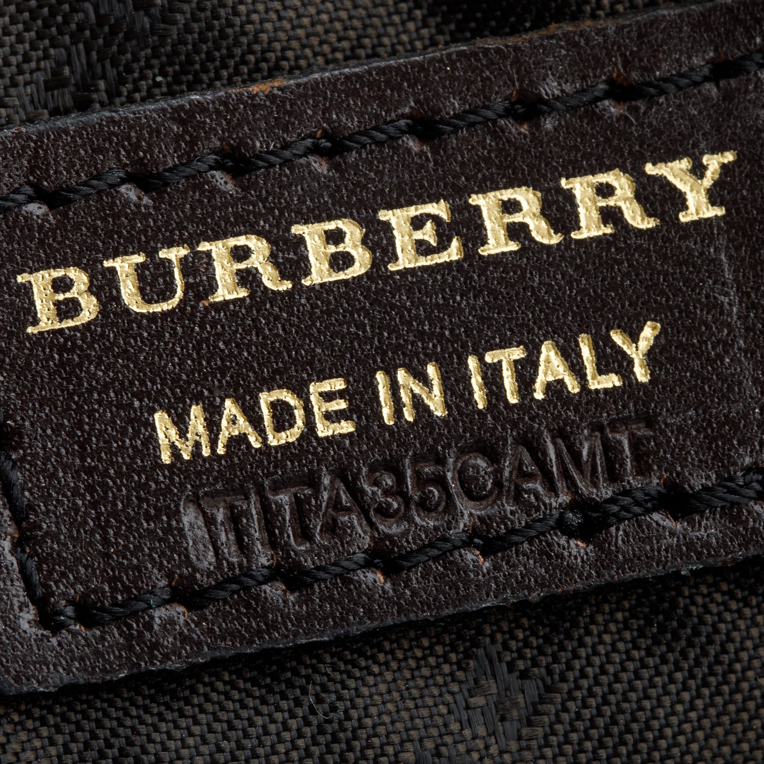 Burberry Haymarket Check Brown Small Peyton Crossbody Bag