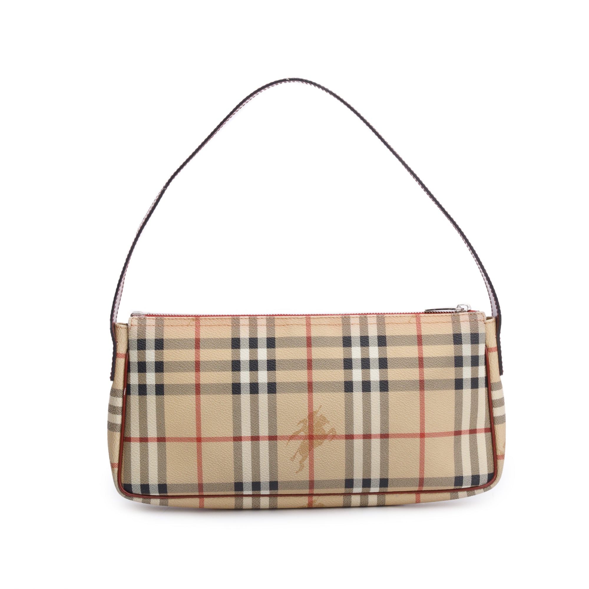 Burberry Haymarket Check Canvas Shoulder Bag