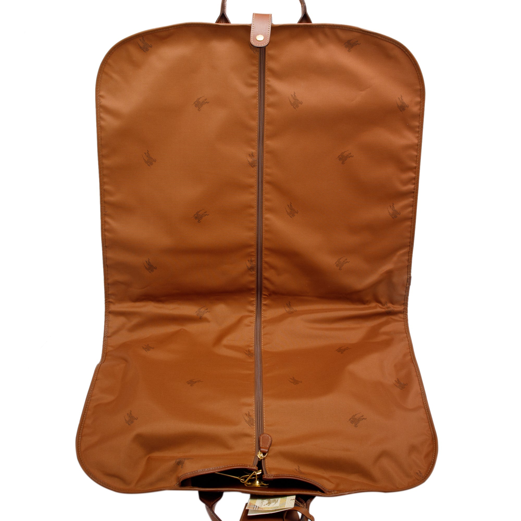 Burberry Haymarket Check Garment Bag w/ 2 Hangers