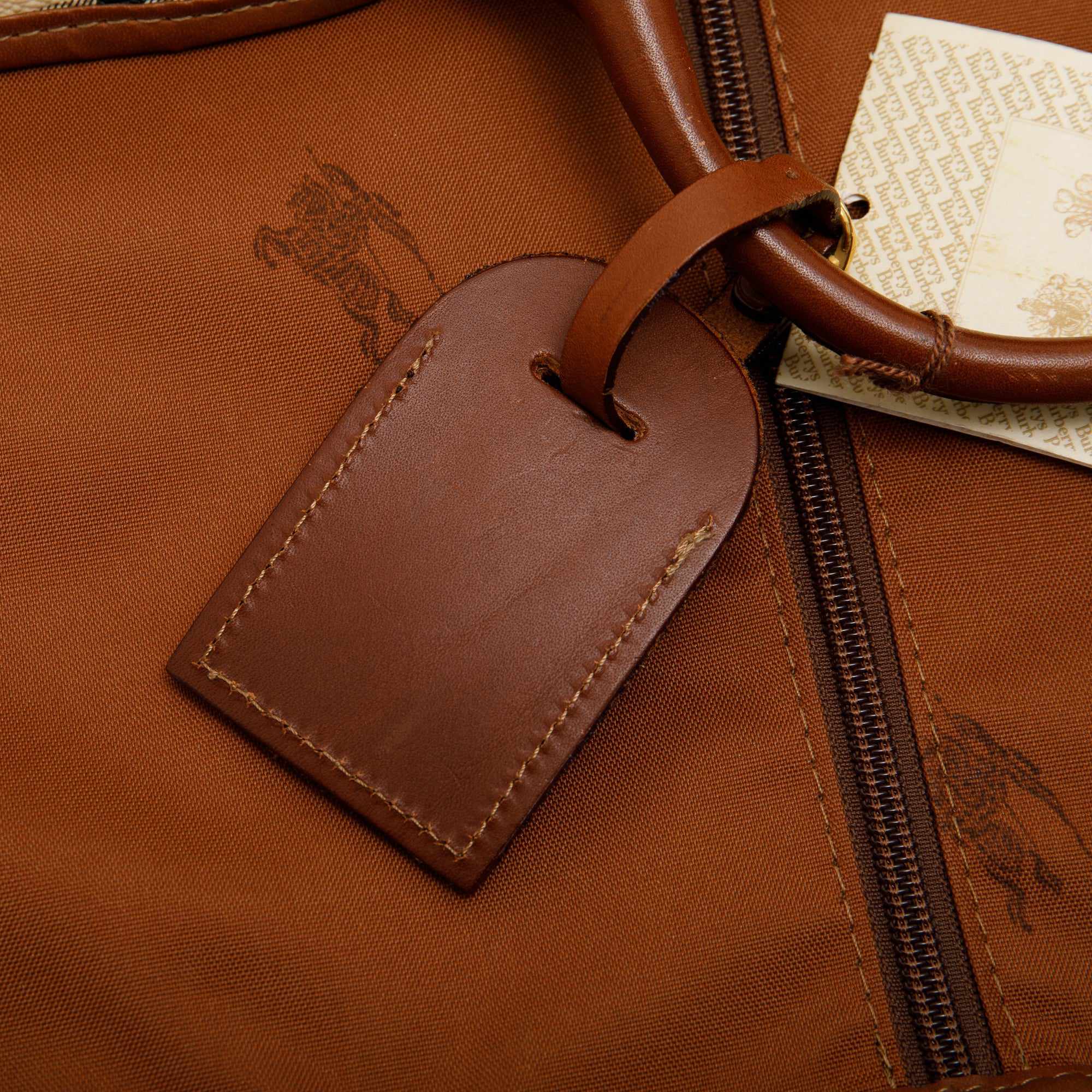 Burberry Haymarket Check Garment Bag w/ 2 Hangers