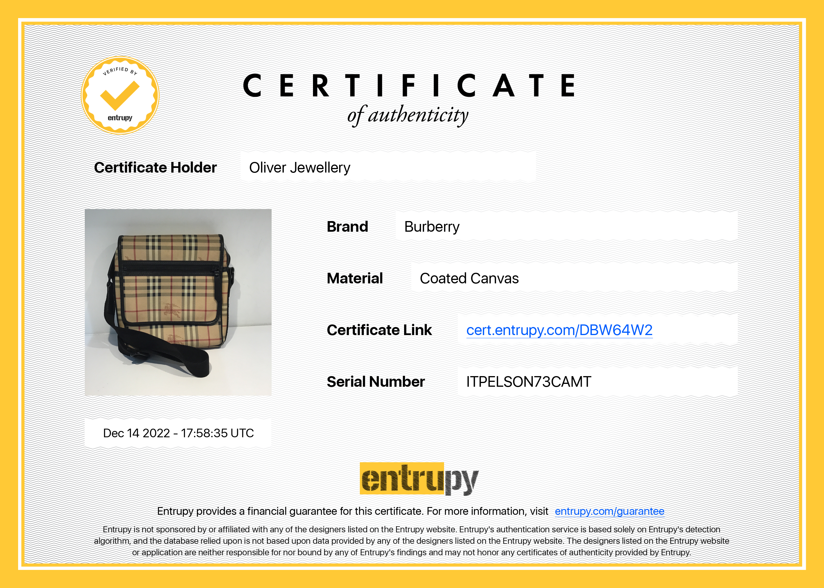 Burberry Haymarket Check Messenger Bag