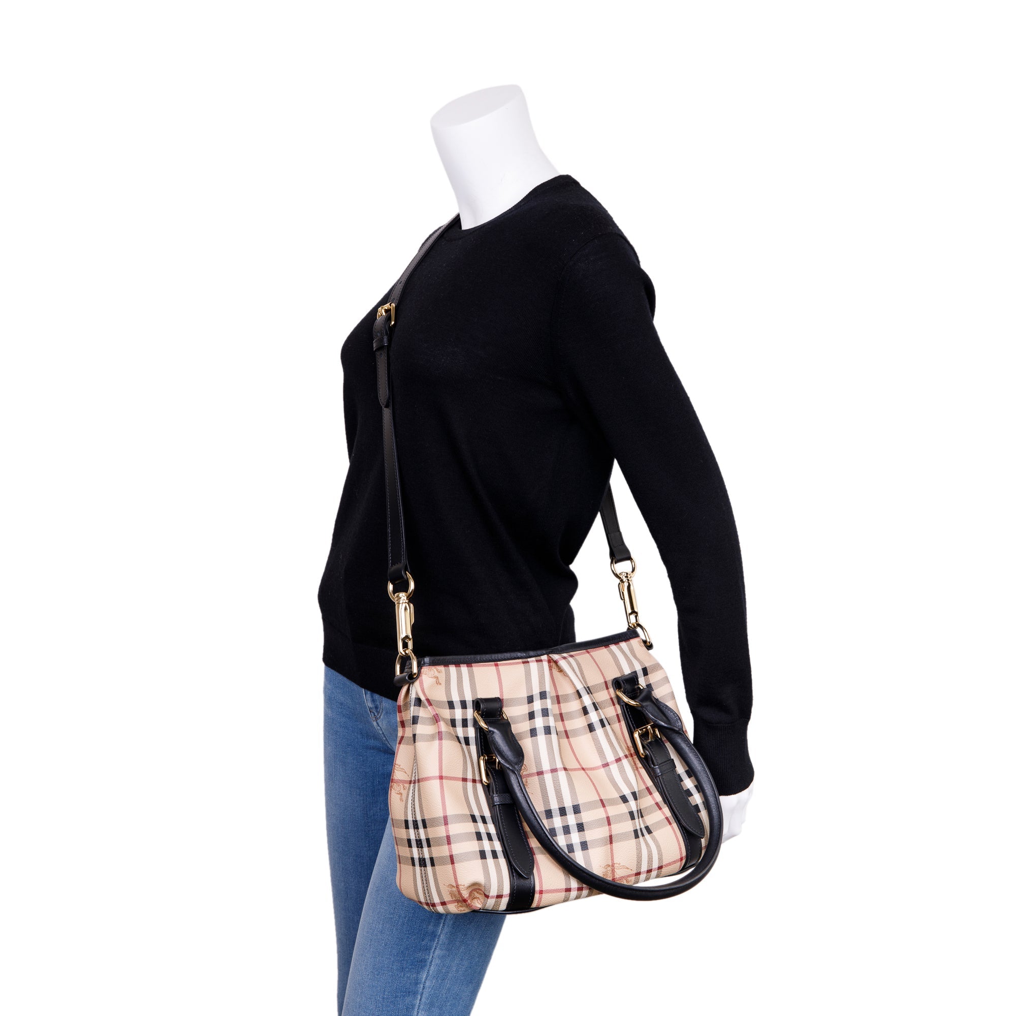 Burberry Haymarket Check Northfield Tote w/ Strap