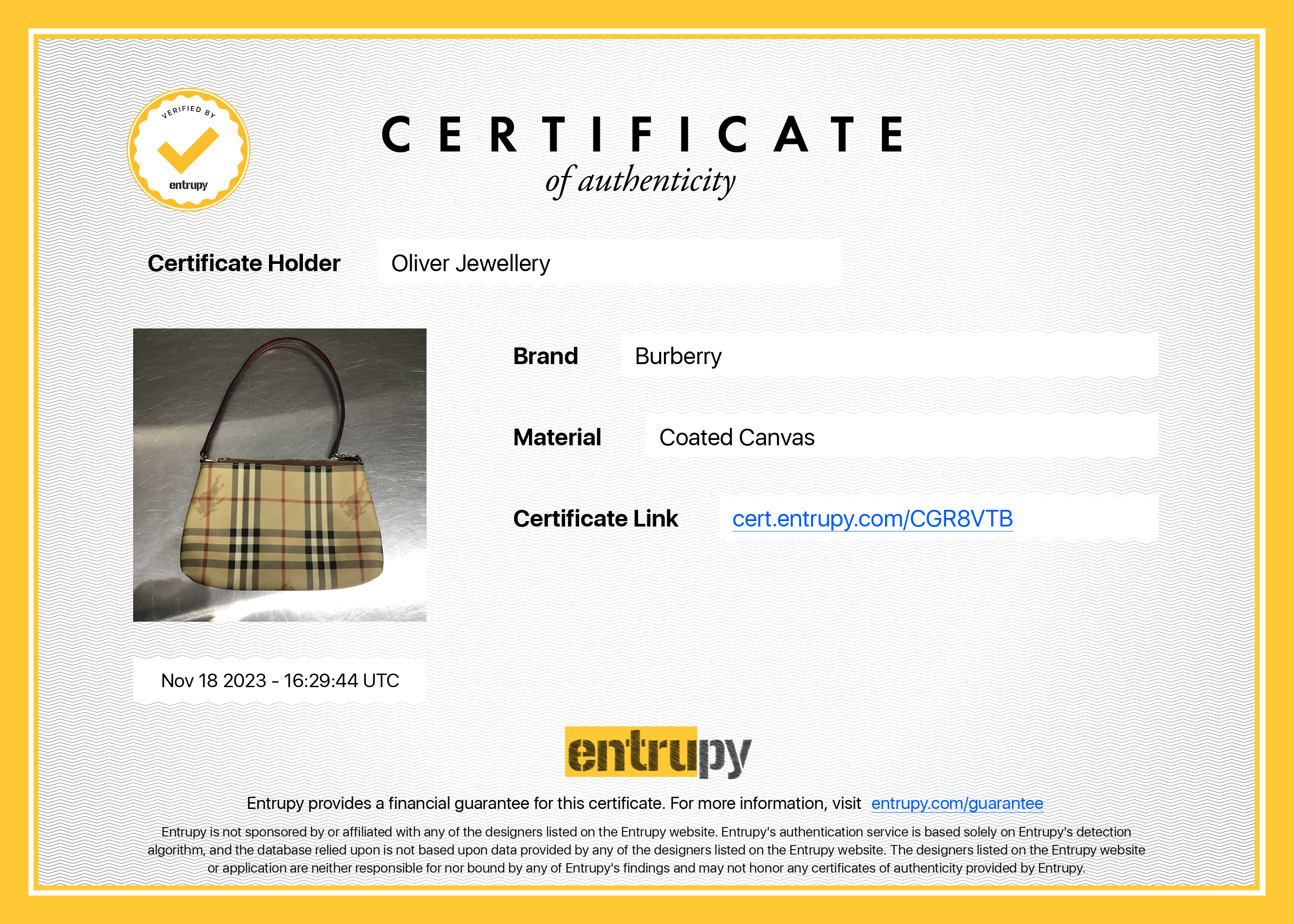 Burberry Haymarket Check Pochette Bag