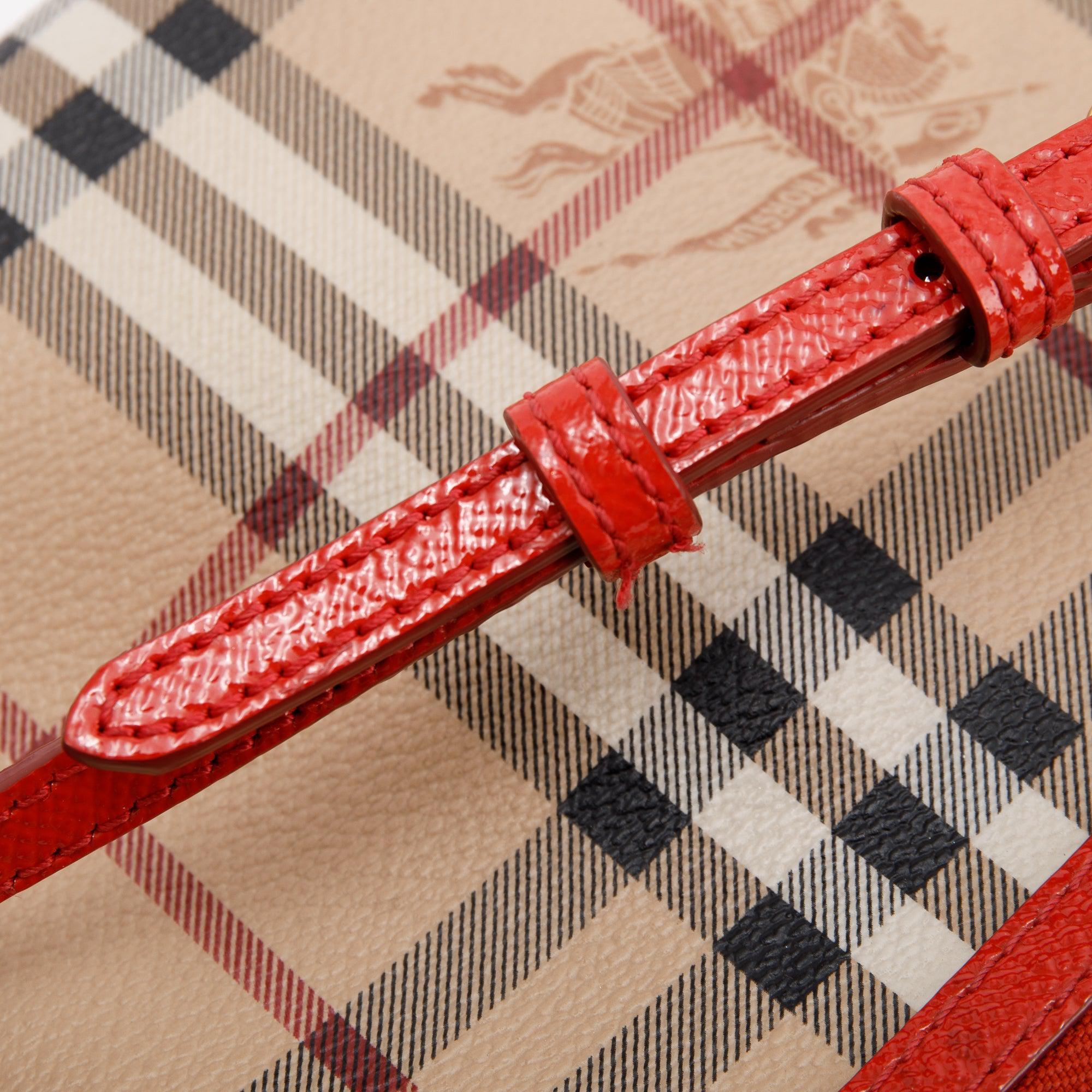 Burberry Haymarket Check Small Peyton Crossbody Bag