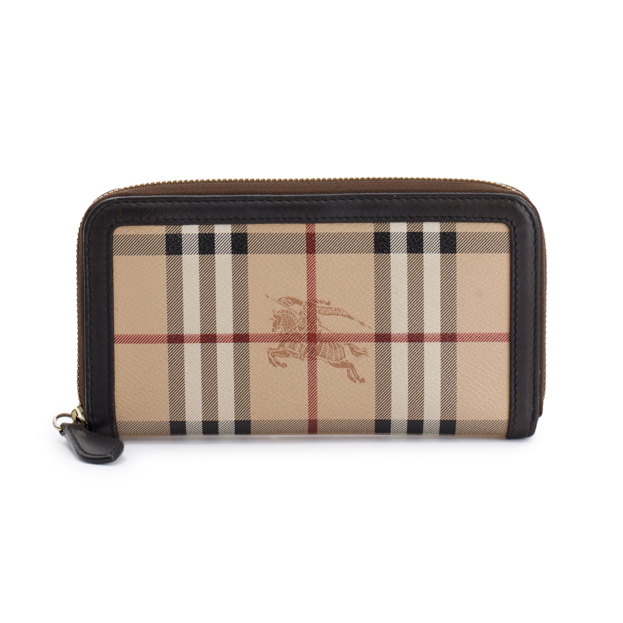 Burberry Haymarket Check Zip Wallet
