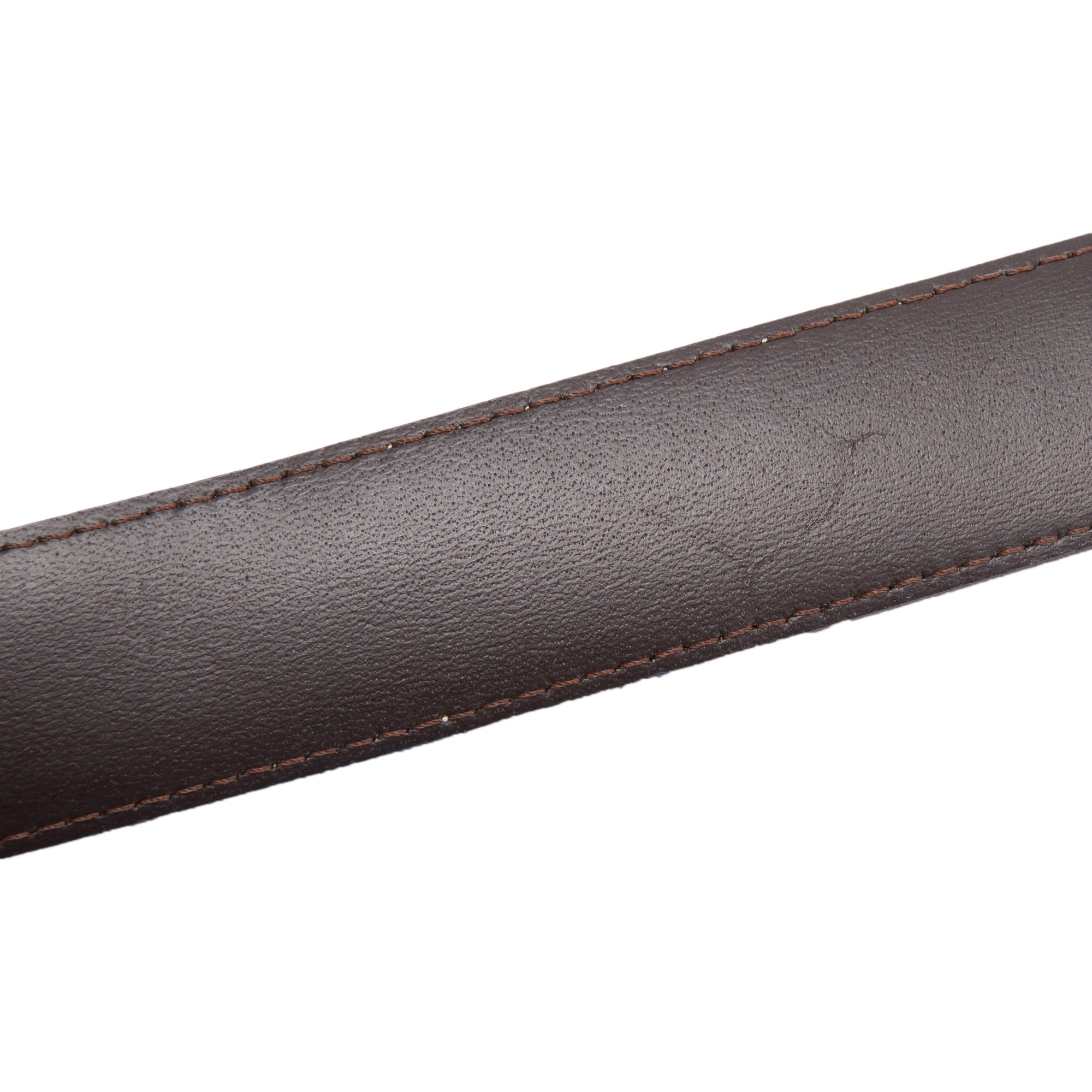 Burberry Haymarket Check and Leather Belt