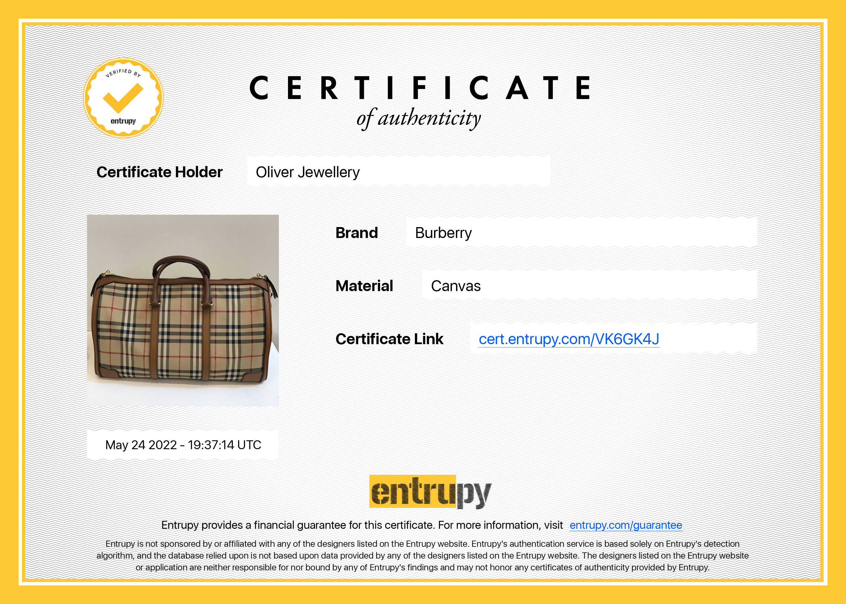 Burberry Horseferry Check Duffle Bag