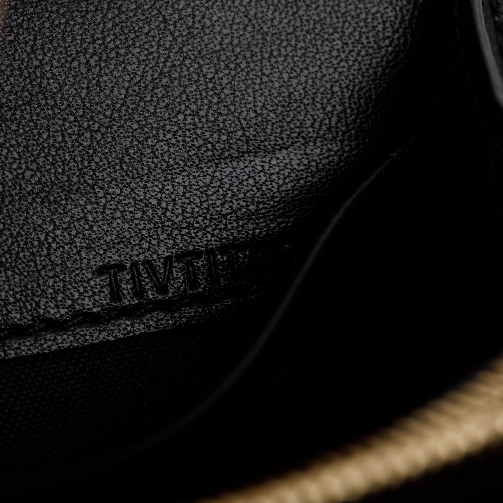 Burberry House Check Black Calfskin Leather Henley Wallet on Chain