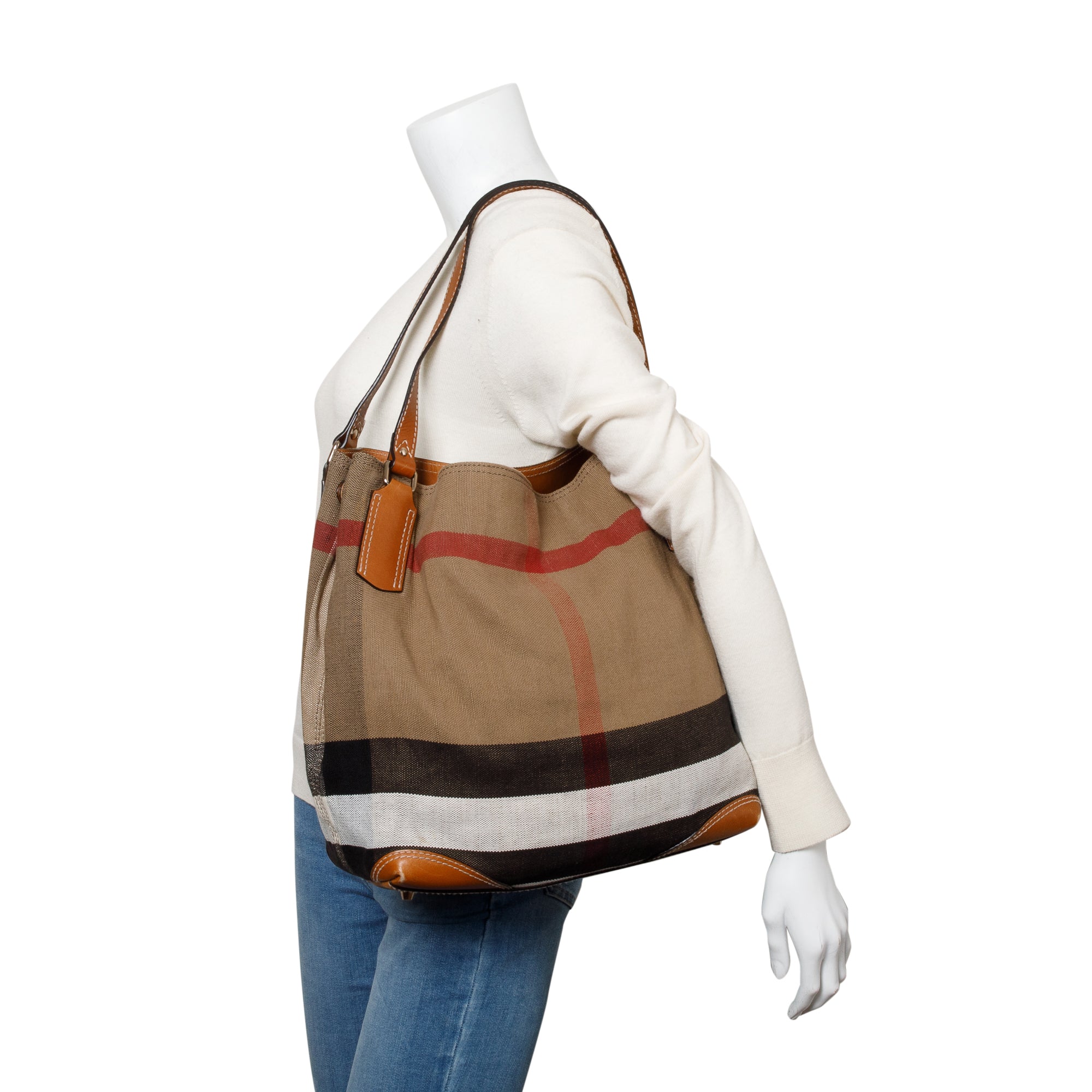 Burberry House Check Canvas Maidstone Tote