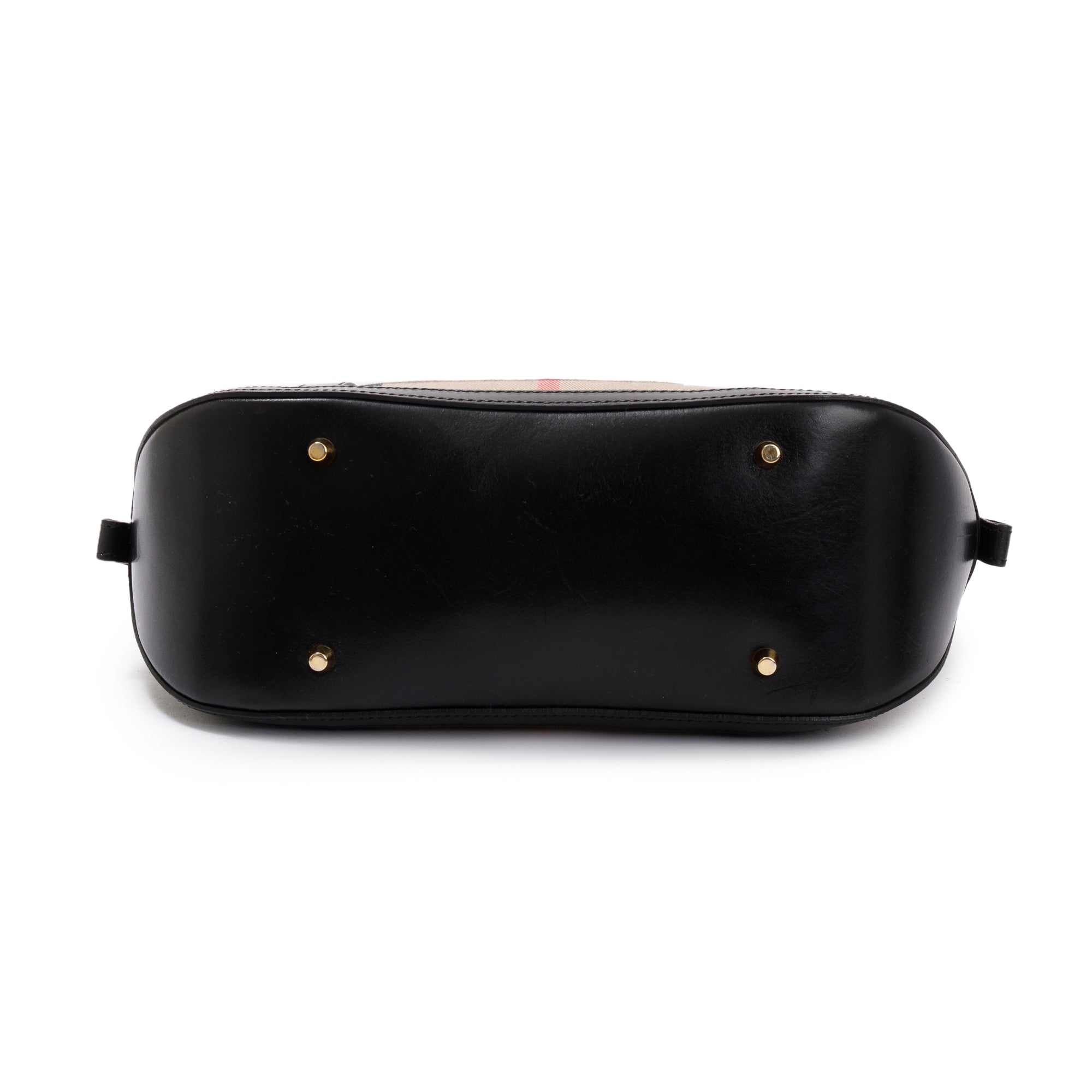 Burberry House Check Small Orchard Bowling Bag w/ Strap