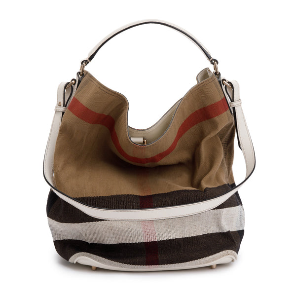 Burberry House Check Susanna Bucket Bag w/ Strap & Pouch – OLIVER'S