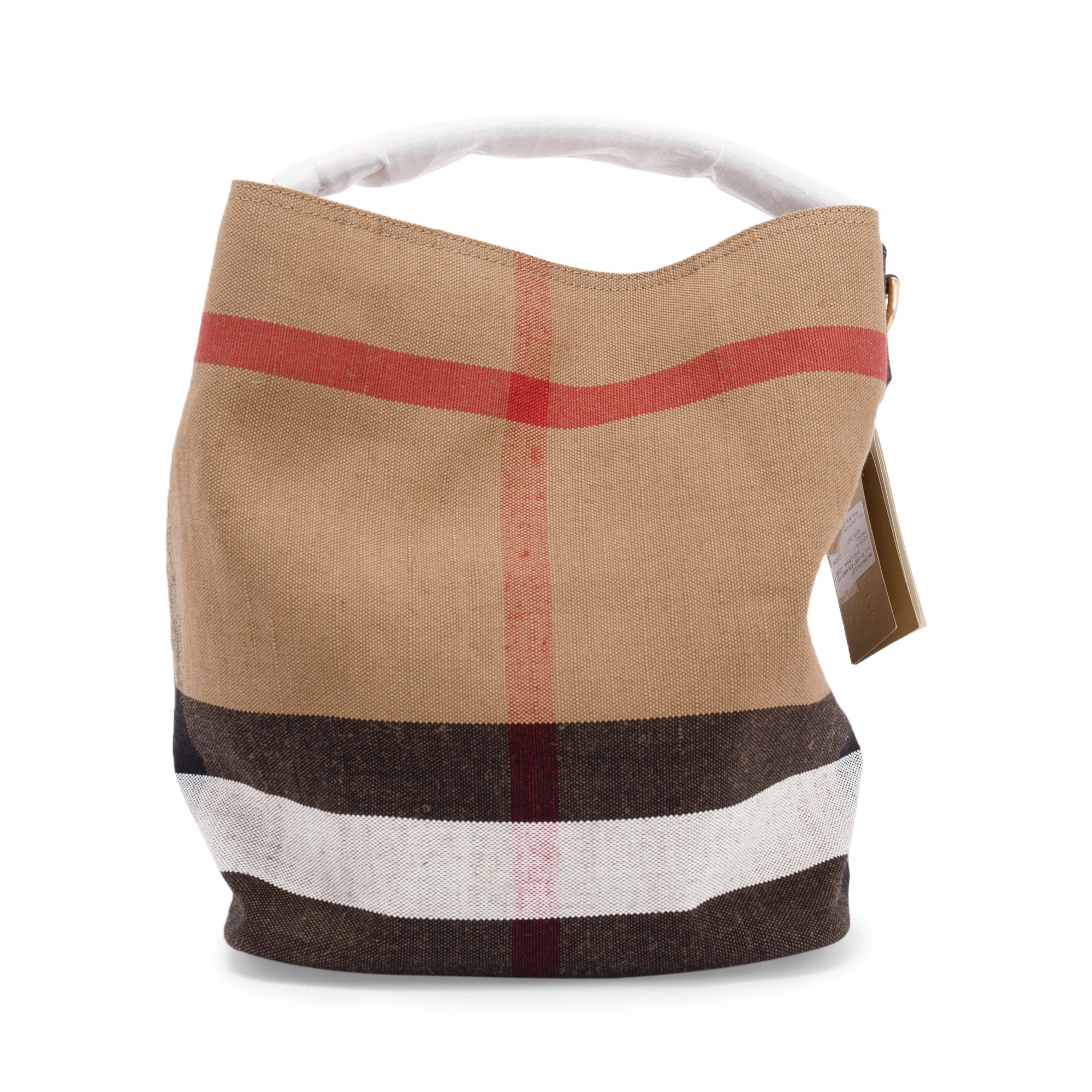 Burberry Mega Check Medium Ashby Hobo Bag w/ Strap