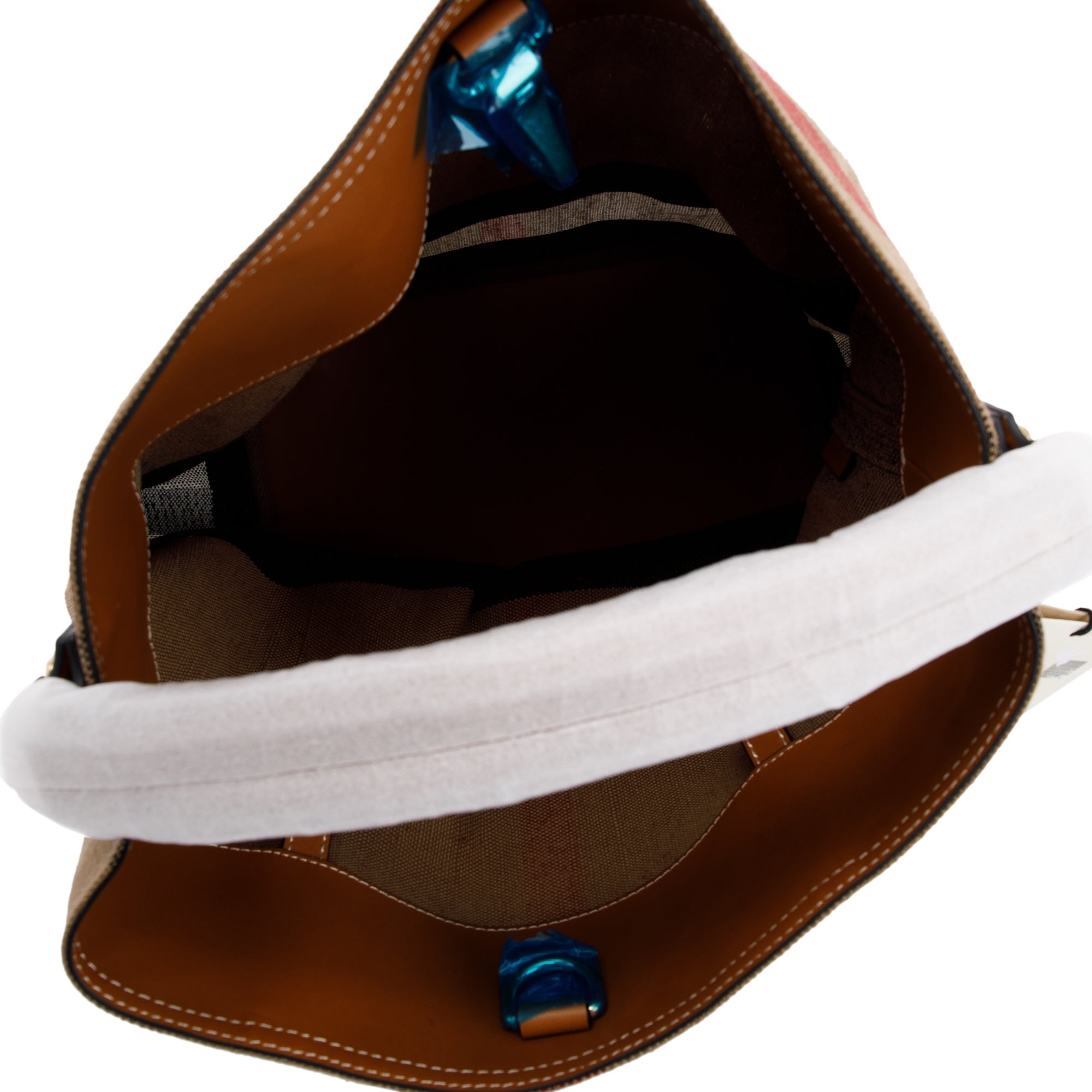 Burberry Mega Check Medium Ashby Hobo Bag w/ Strap