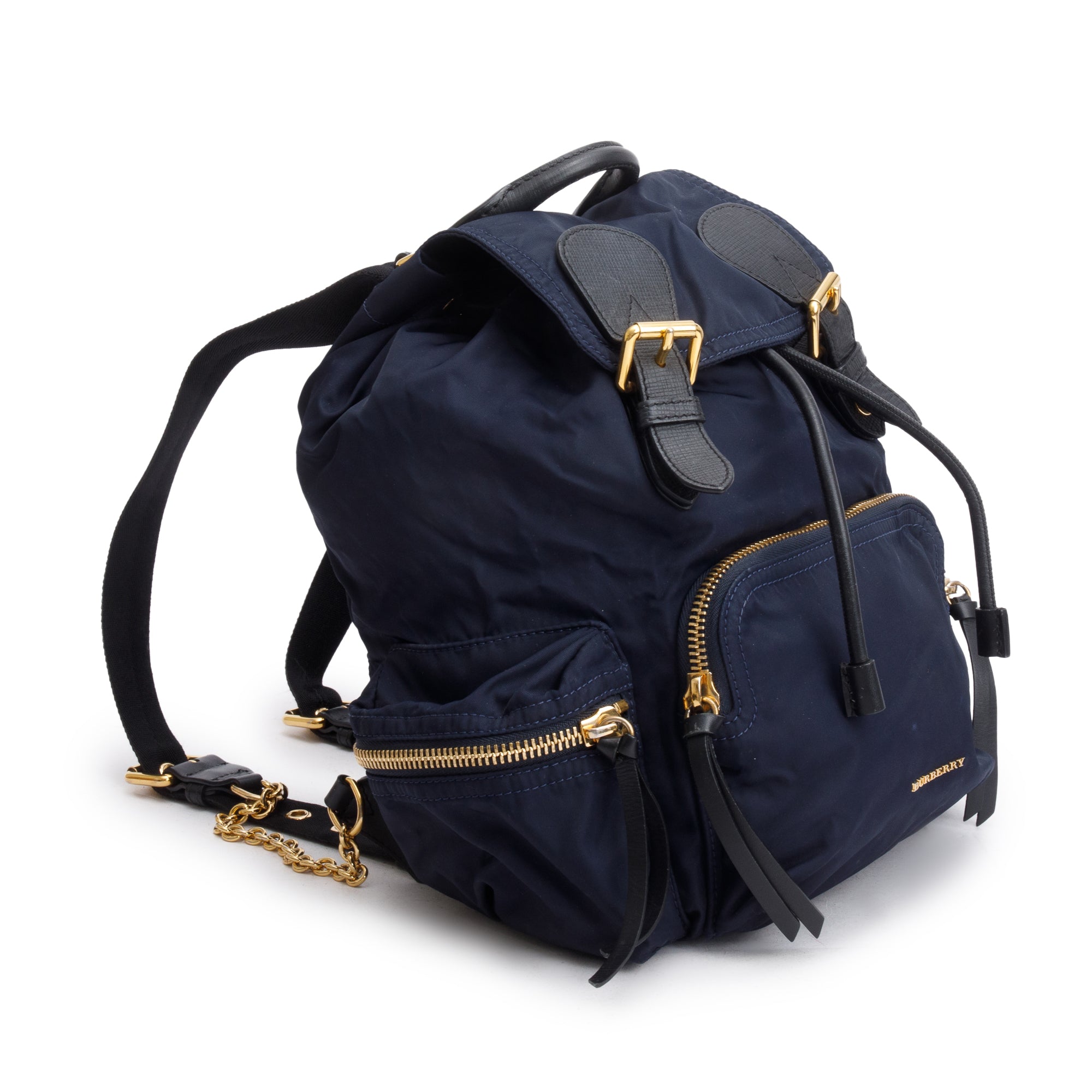 Burberry Navy Technical Nylon Large Rucksack Backpack