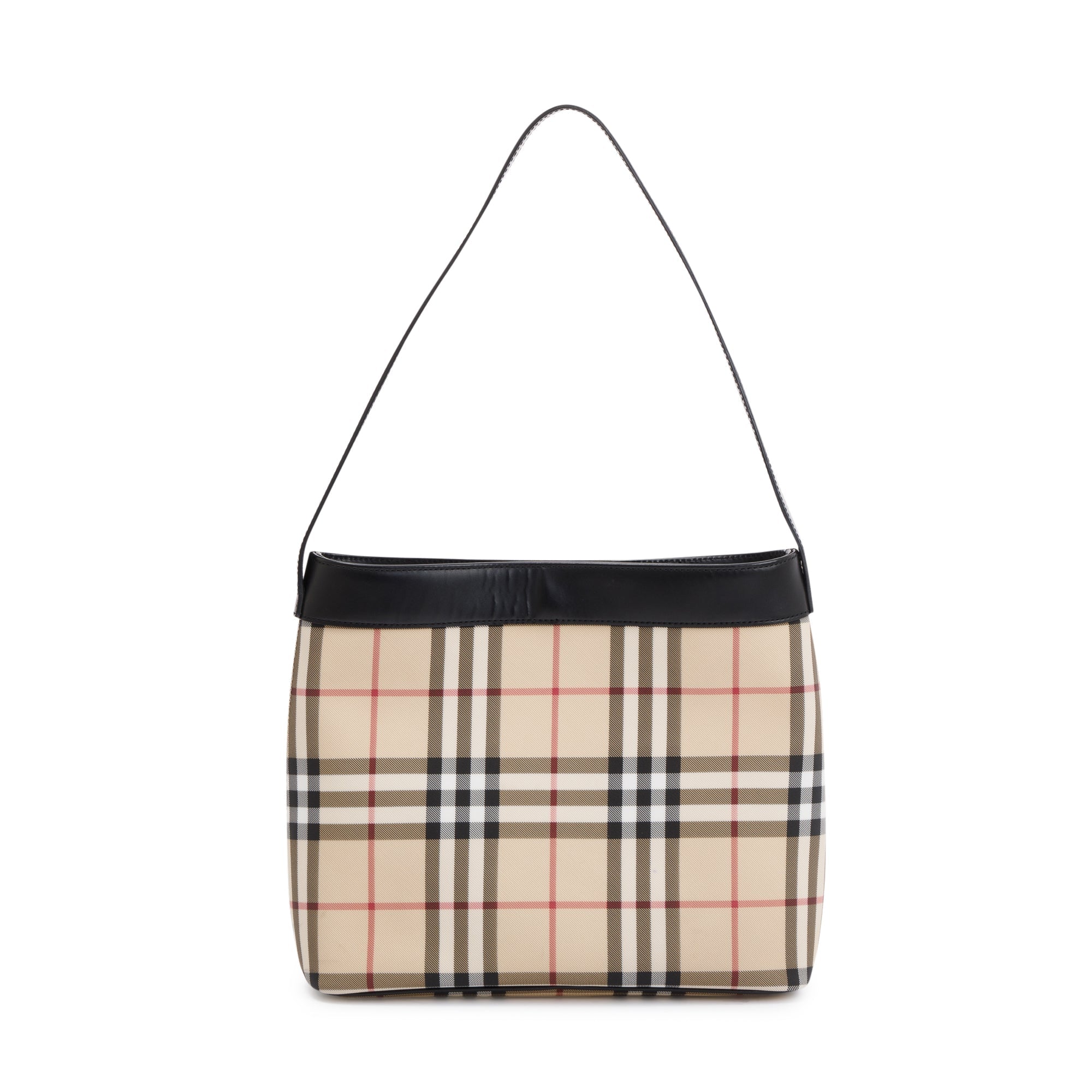 Burberry Nova Check Canvas Shoulder Bag