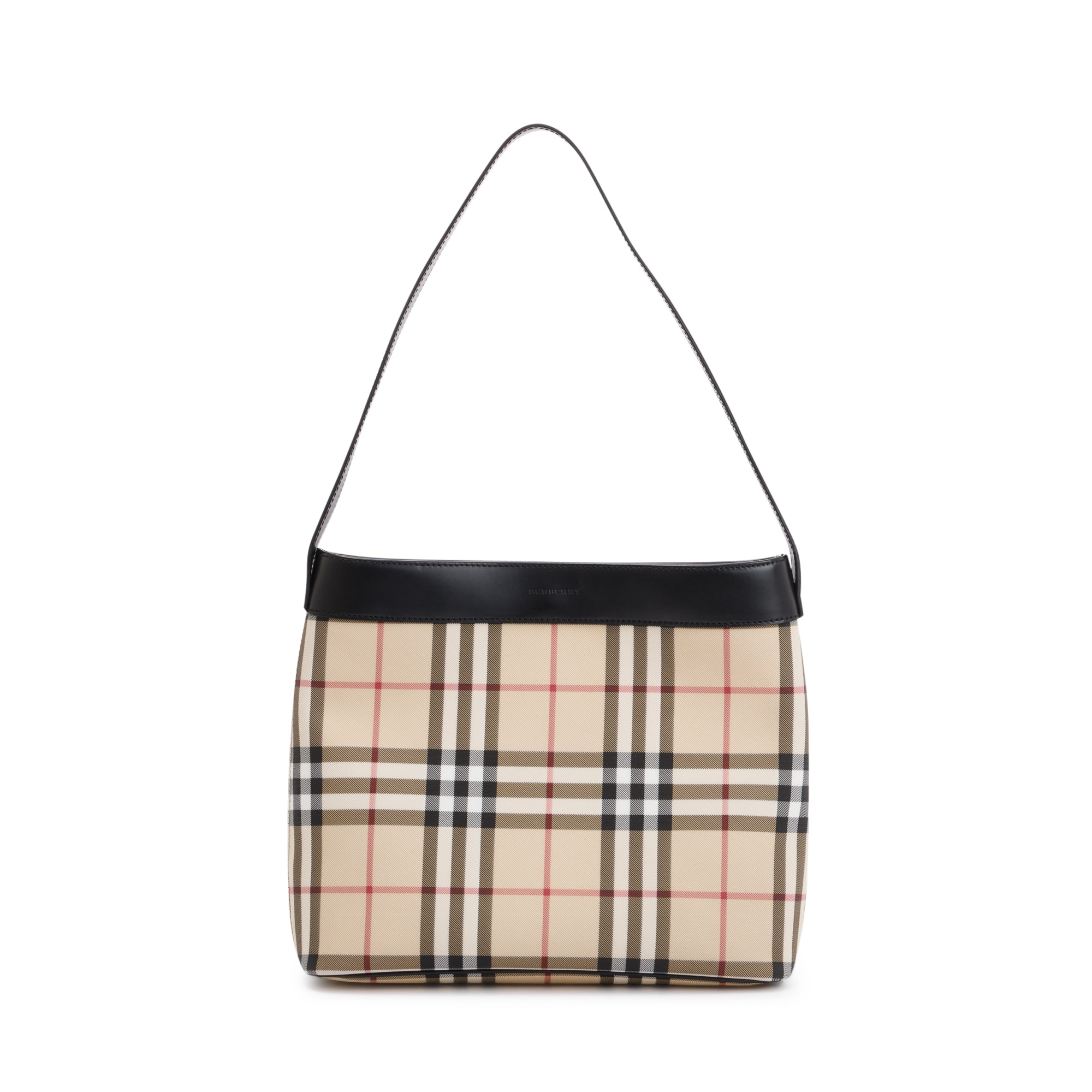 Burberry Nova Check Canvas Shoulder Bag