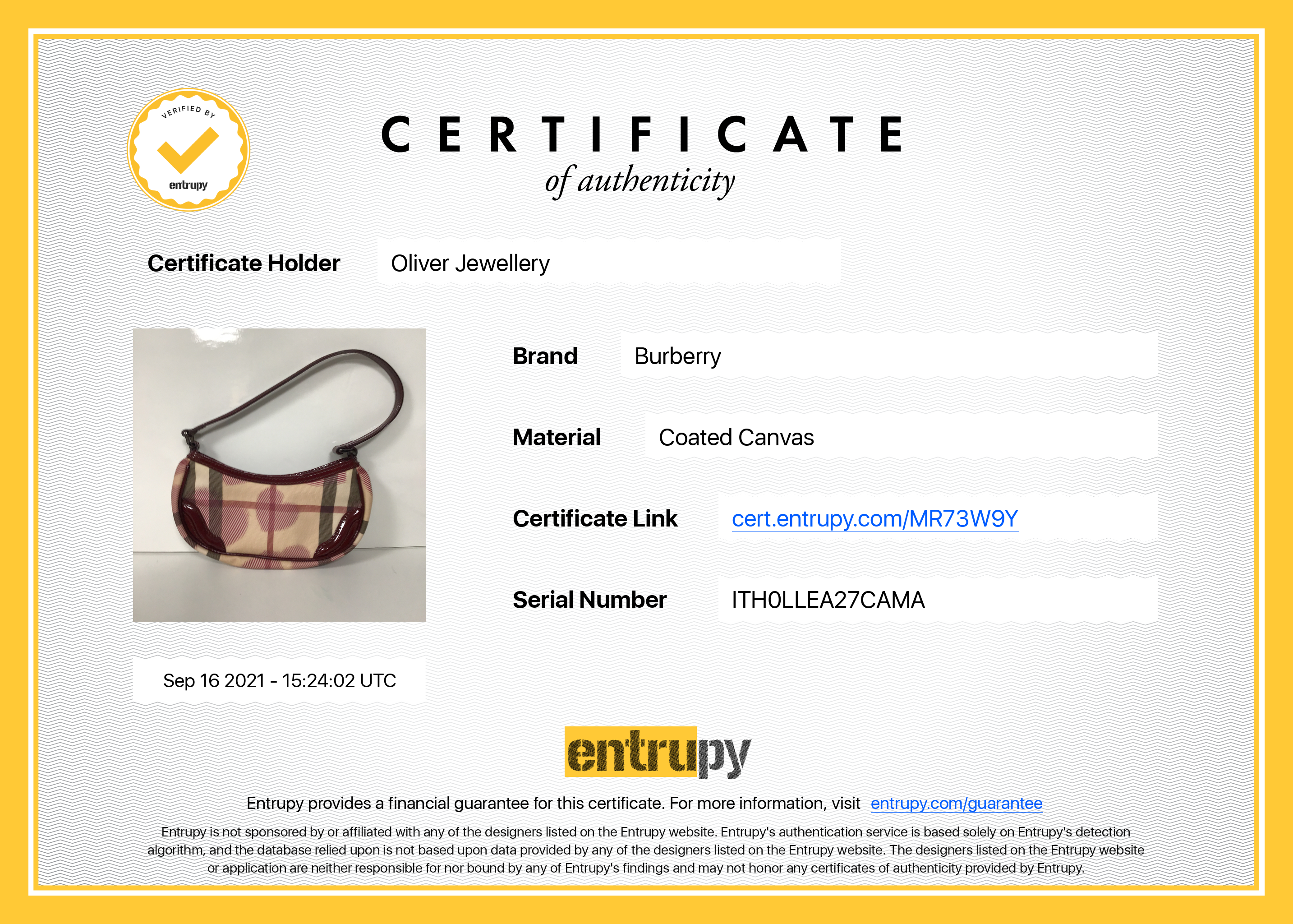 Burberry Painted Hearts Nova Check Bag