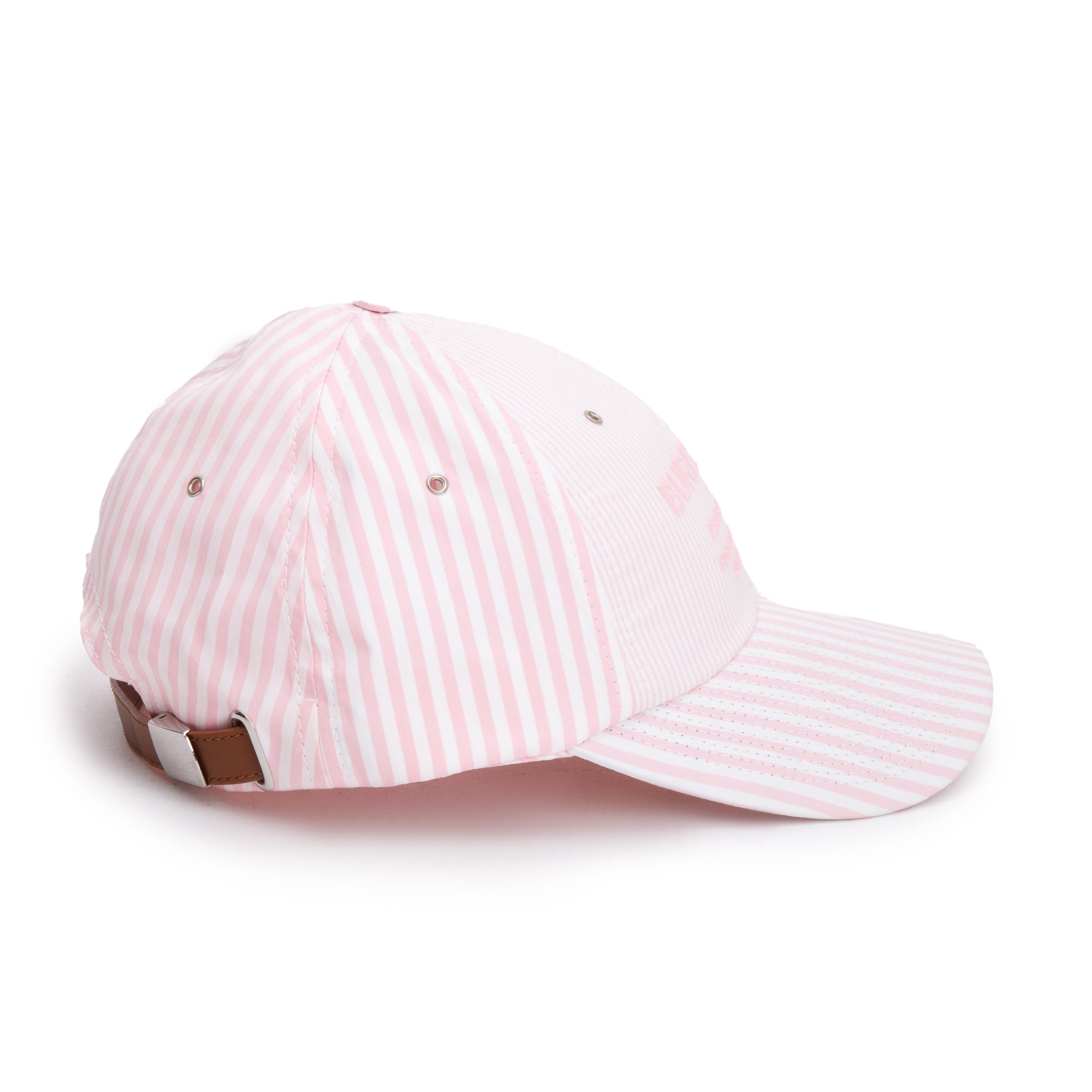 Burberry Pink Striped Baseball Cap, Size M