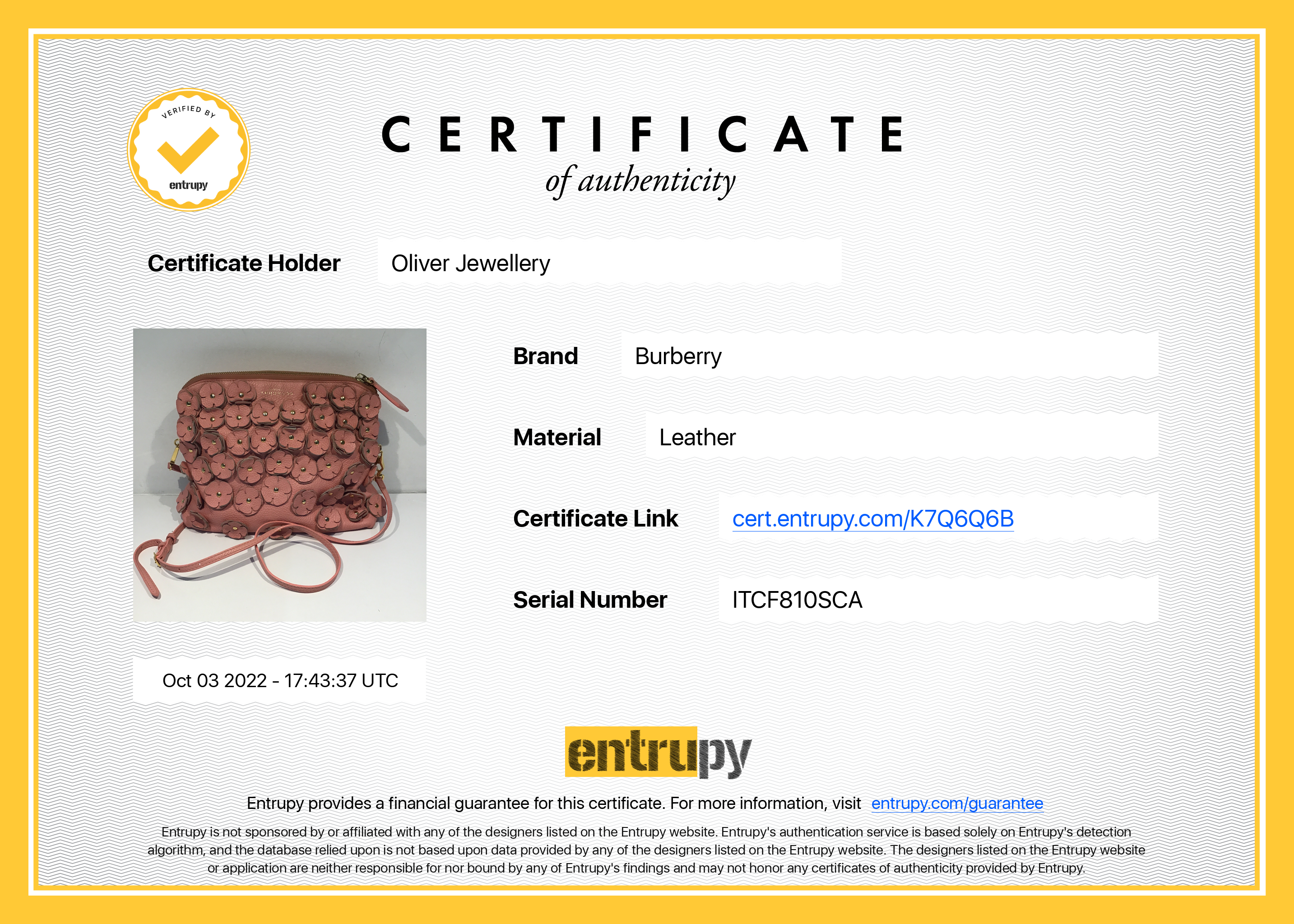 Burberry Prorsum The Petal Crossbody Bag