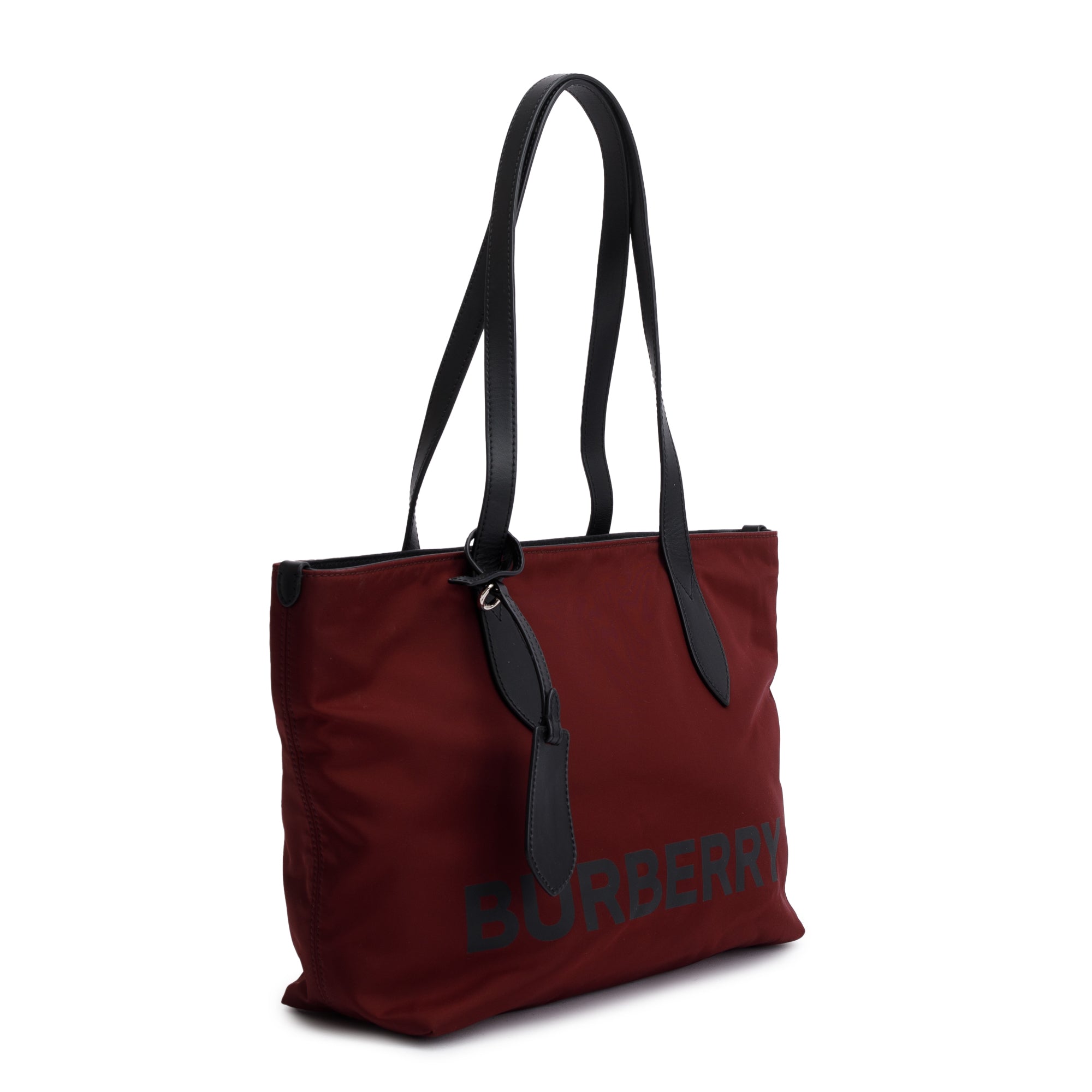 Burberry Red Nylon Logo Small Ardwell Tote Bag