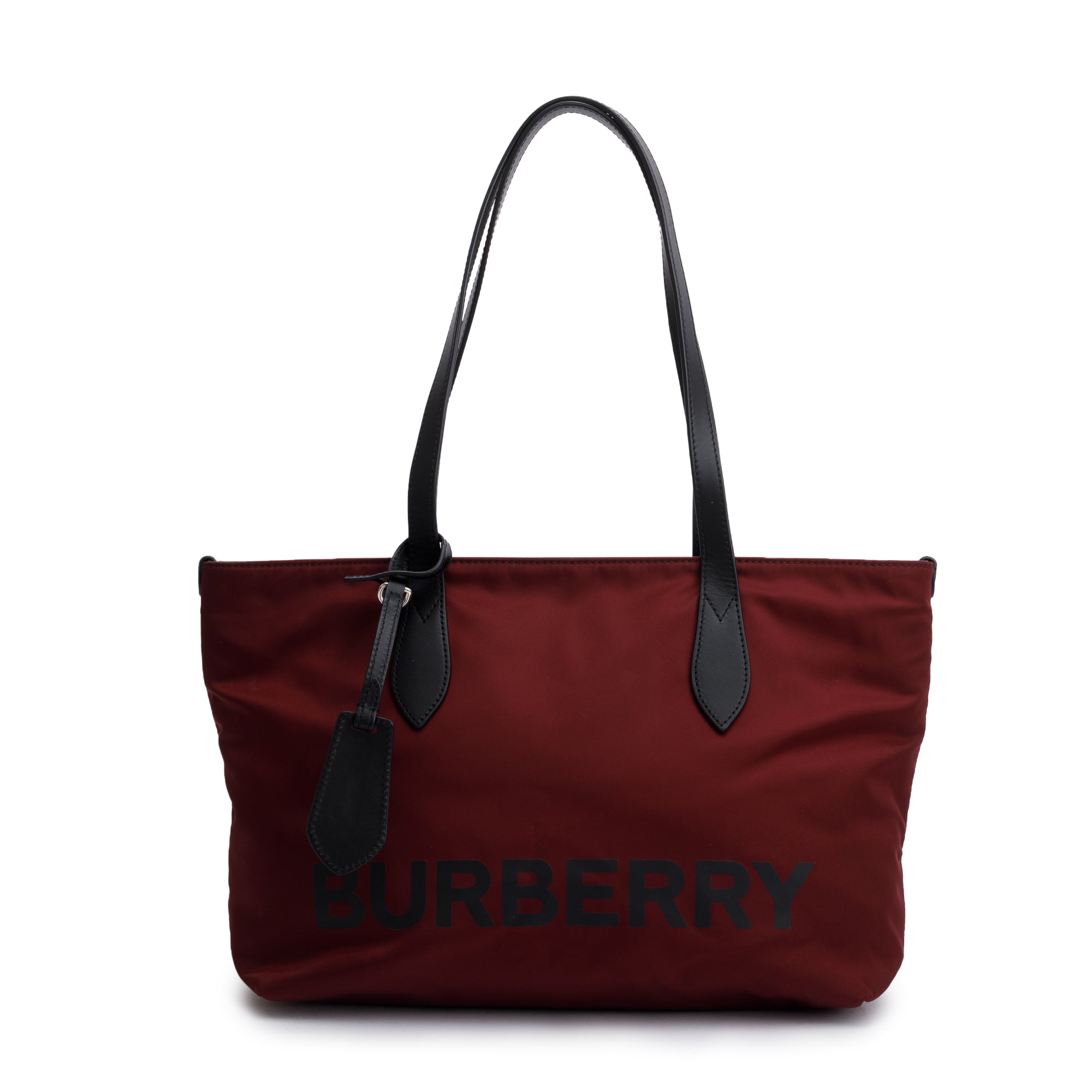 Burberry Red Nylon Logo Small Ardwell Tote Bag