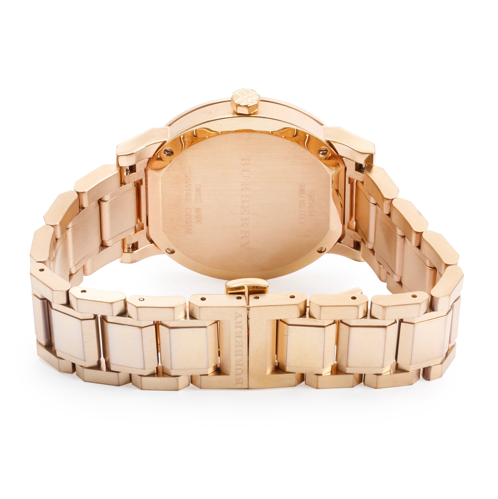 Burberry Rose Gold Plated Stainless Steel BU9034 The City 38 MM Watch