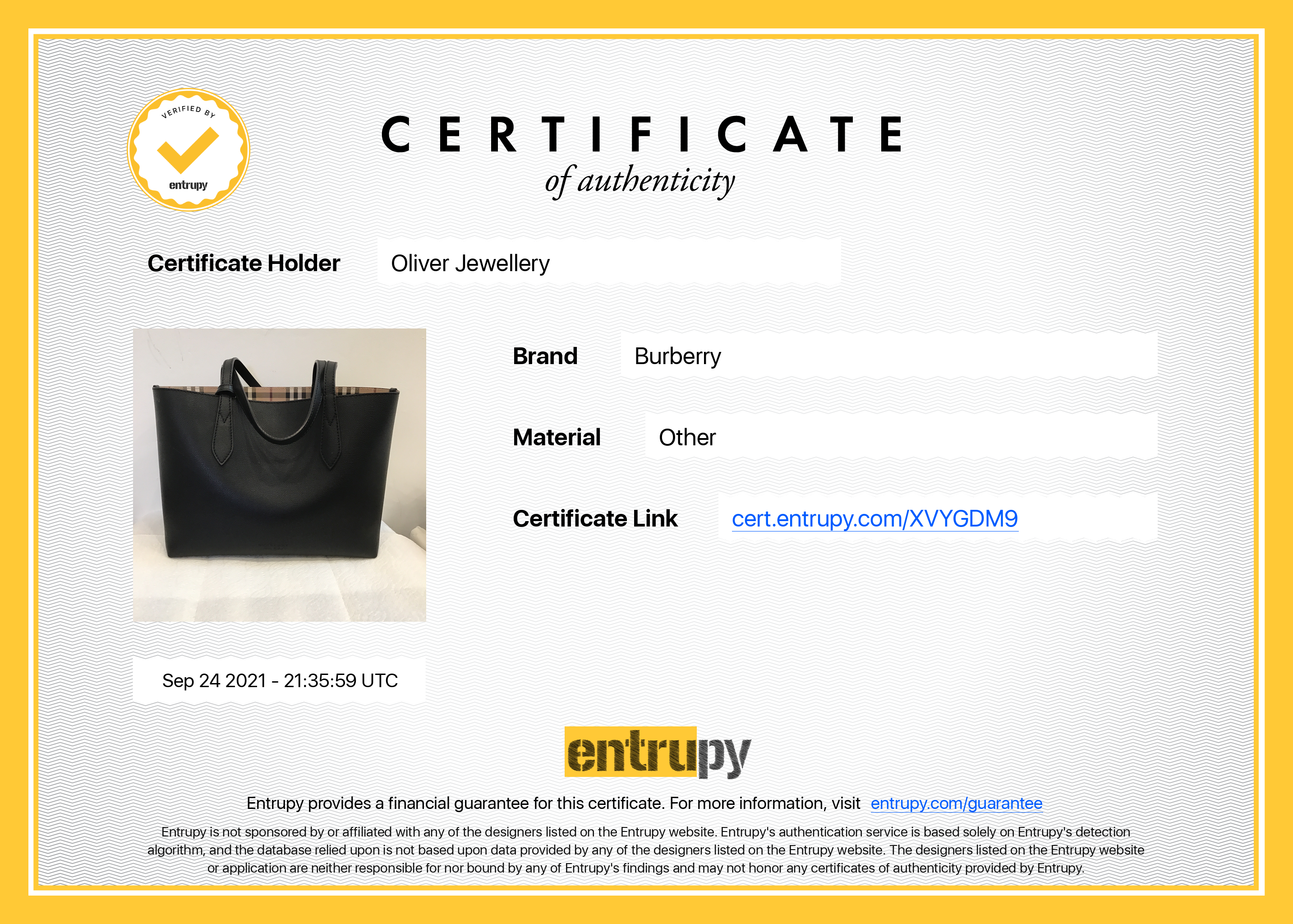 Burberry Small Reversible Leather Tote