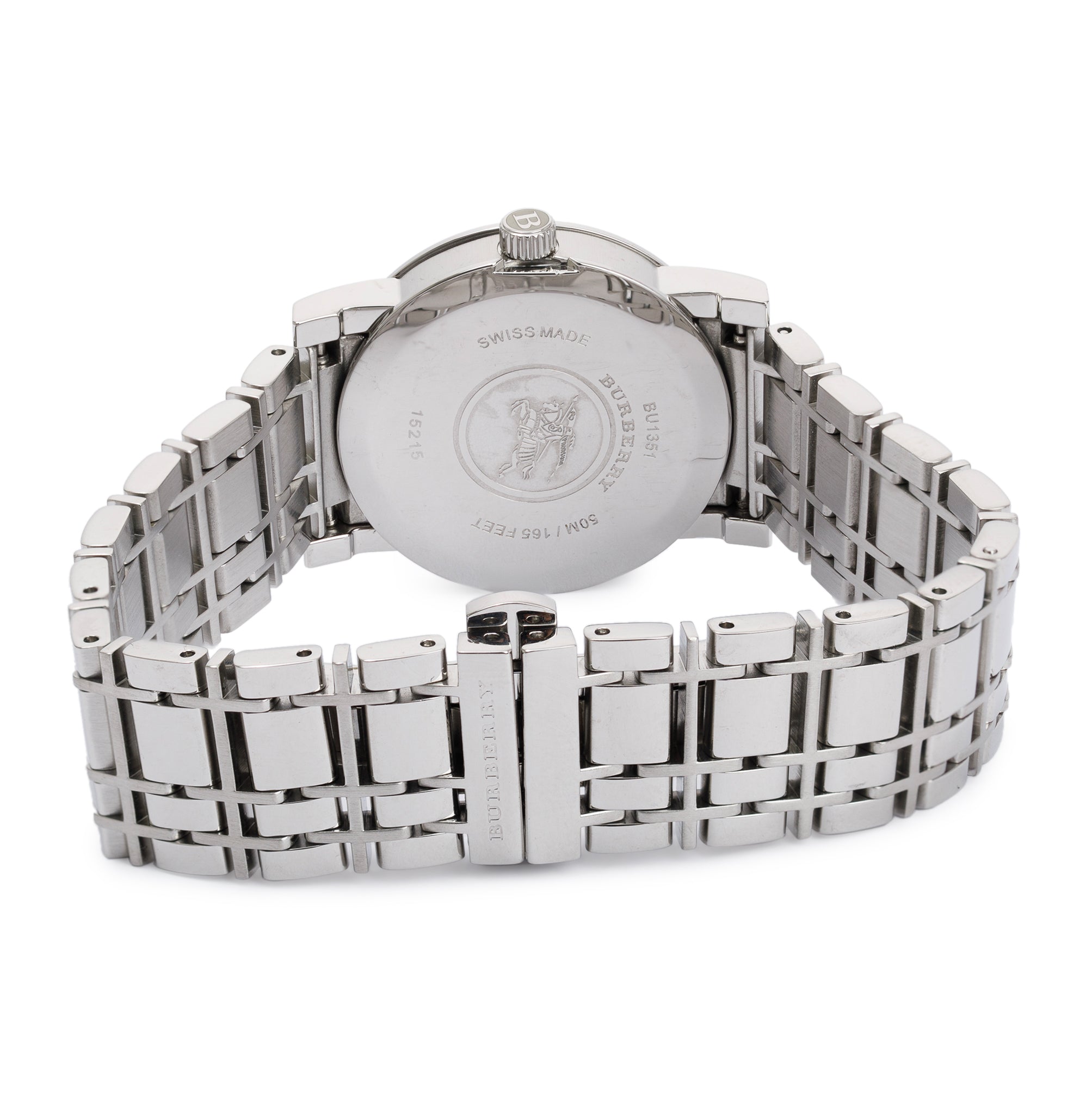 Burberry Stainless Steel BU1351 Heritage 28 MM Watch w/ Box