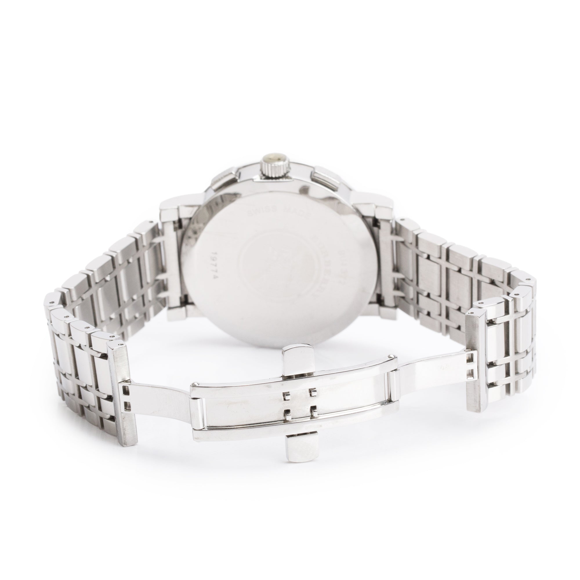 【稼働中】BURBERRY ヘリテージ BU1372 シャドーホース ホワイト 楽天市場】バーバリー BURBERRY ヘリテージ クロノグラフ BU1372