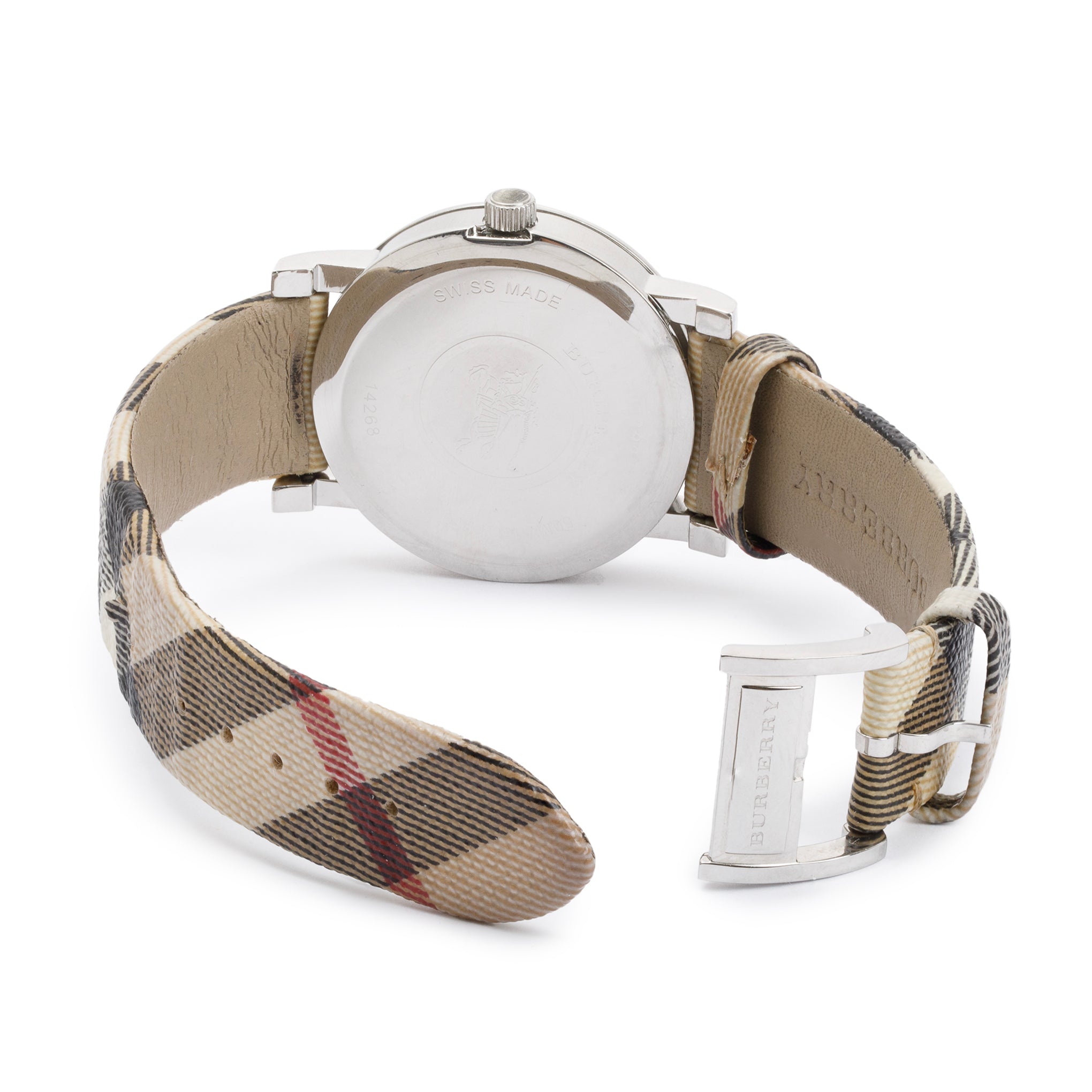 Burberry Stainless Steel BU1390 Nova Check 38 MM Watch