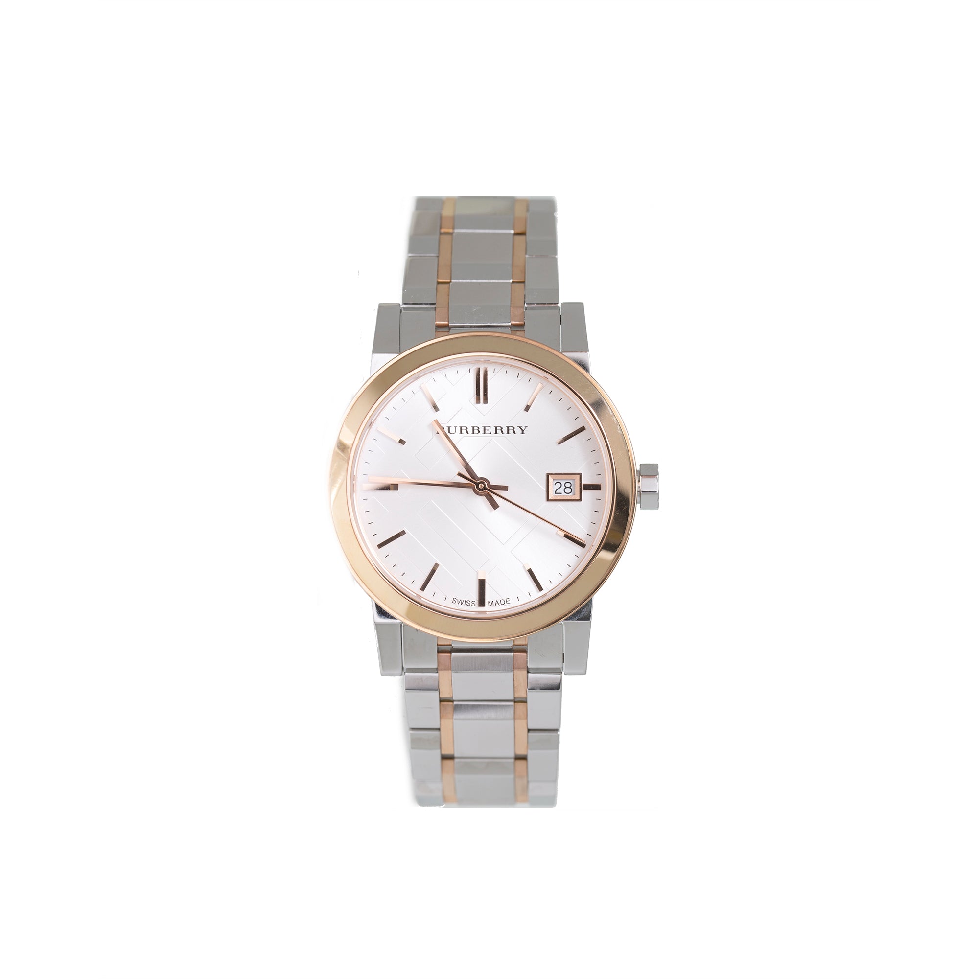 Burberry Two-Tone The City Watch w/ Box