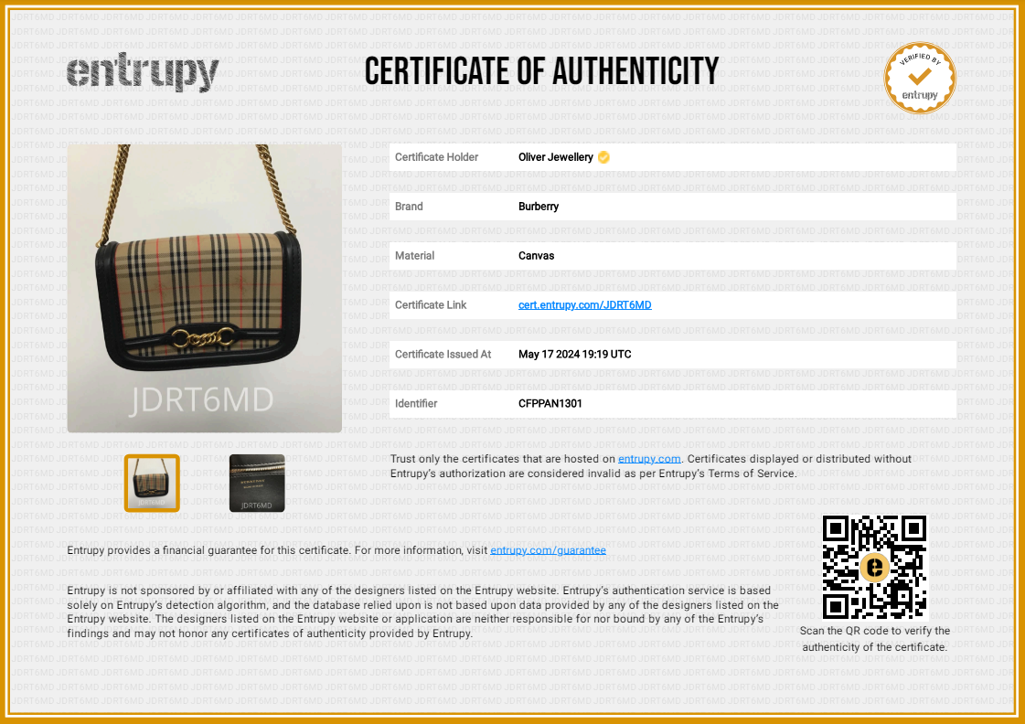 Burberry Vintage 1983 Knight Check Canvas Link Flap Shoulder Bag